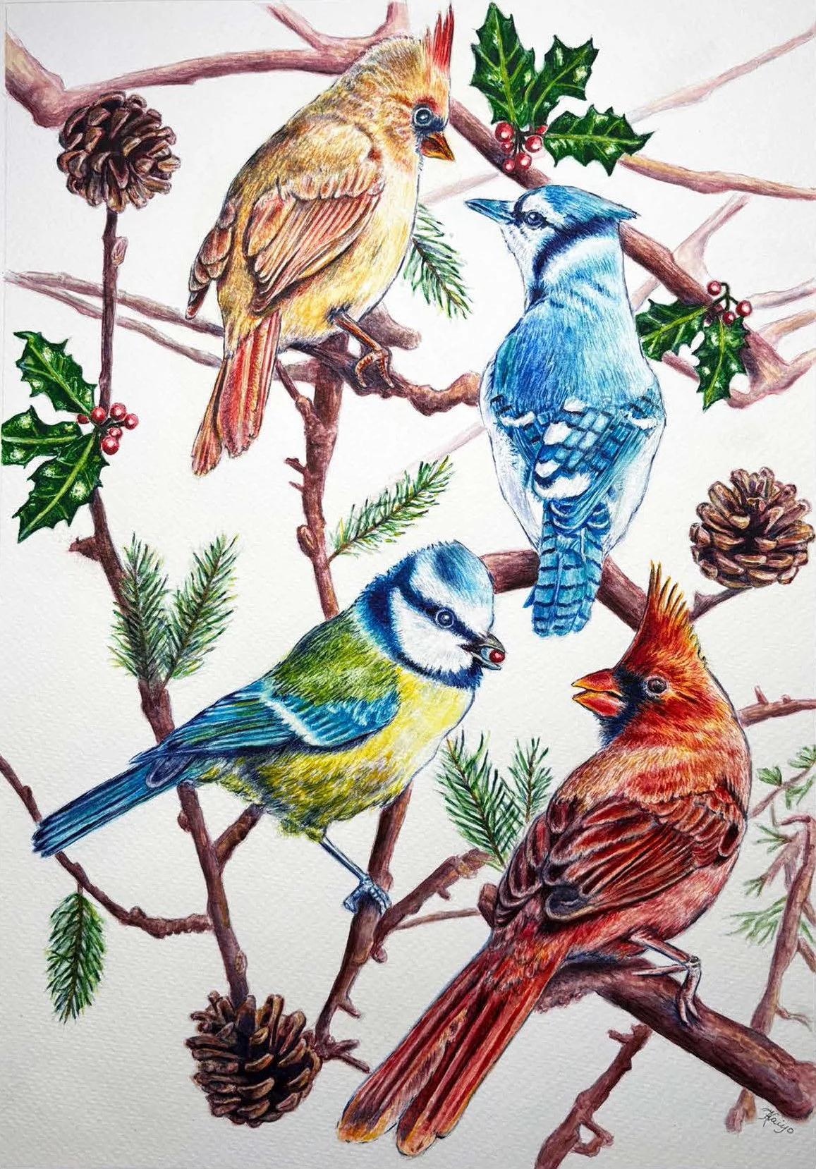 Alaiyo Bradshaw, "Friends on a Winter Day"