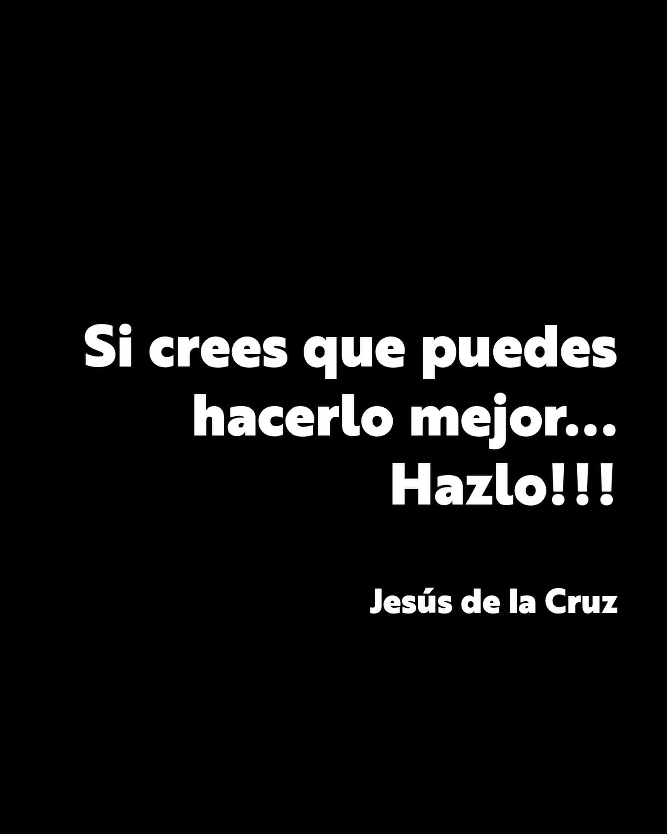 Si crees que puedes hacerlo mejor&hellip; Hazlo!!!