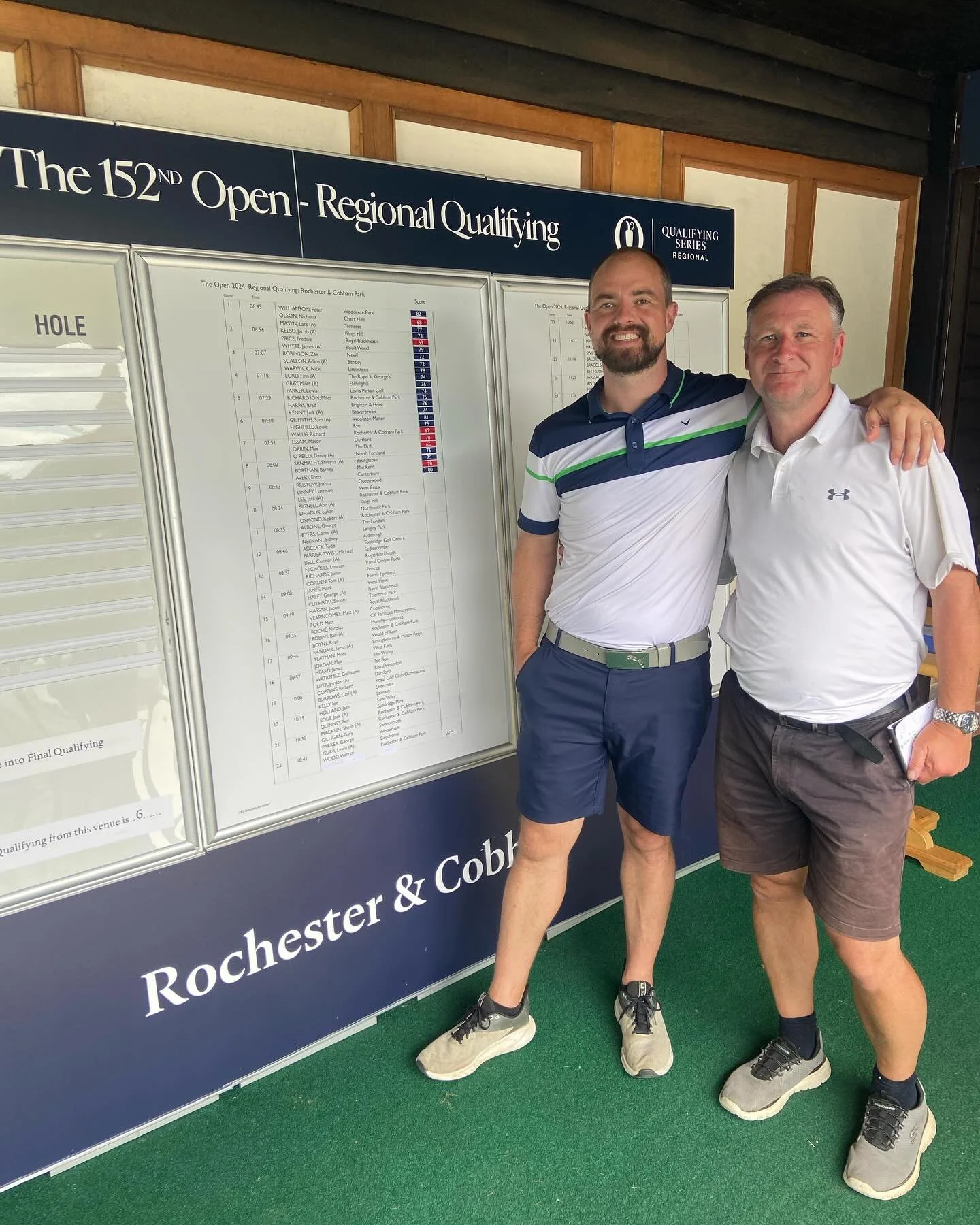 What a great day at the office! 

Attempting to qualify for @theopen. 
Played at Rochester and Cobham, it was so pure! I started so well was 3 under through 12 then unfortunately hit one bad shot, which then led to a #triple bogey. Then made double o