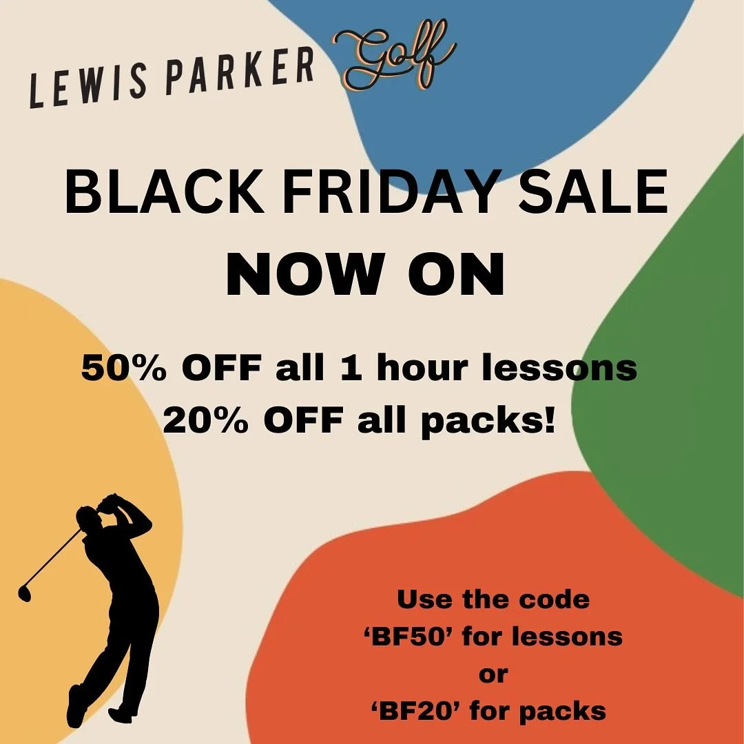 BLACK FRIDAY SALE 🔥
50% off one hour lessons, 20% off packs (access these when booking in a lesson) 
Can be purchased as a voucher too if you&rsquo;re wanting to give this as a Christmas present! 
Limited to one lesson and one pack per person. 
See 