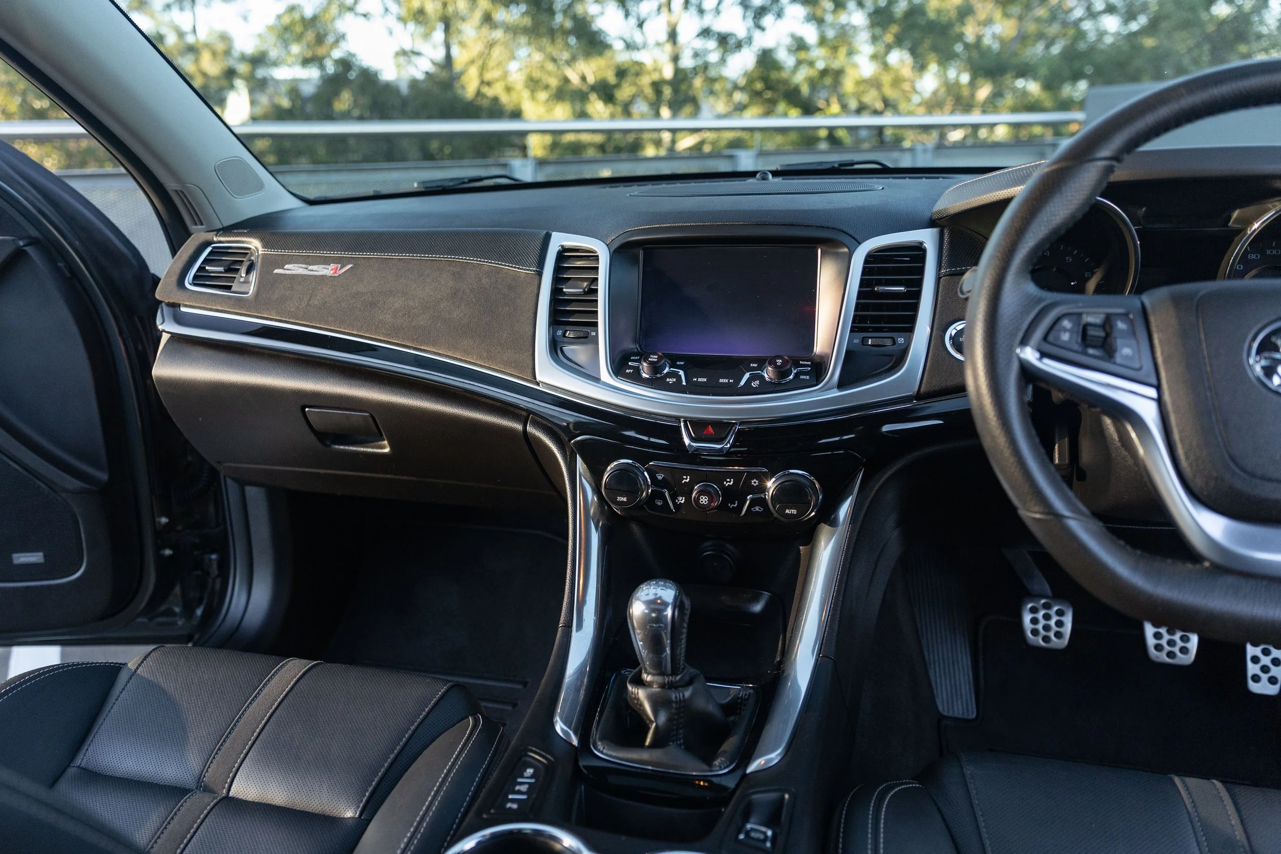 Dashboard and centre console of a 2017 Holden Commodore SS V Redline