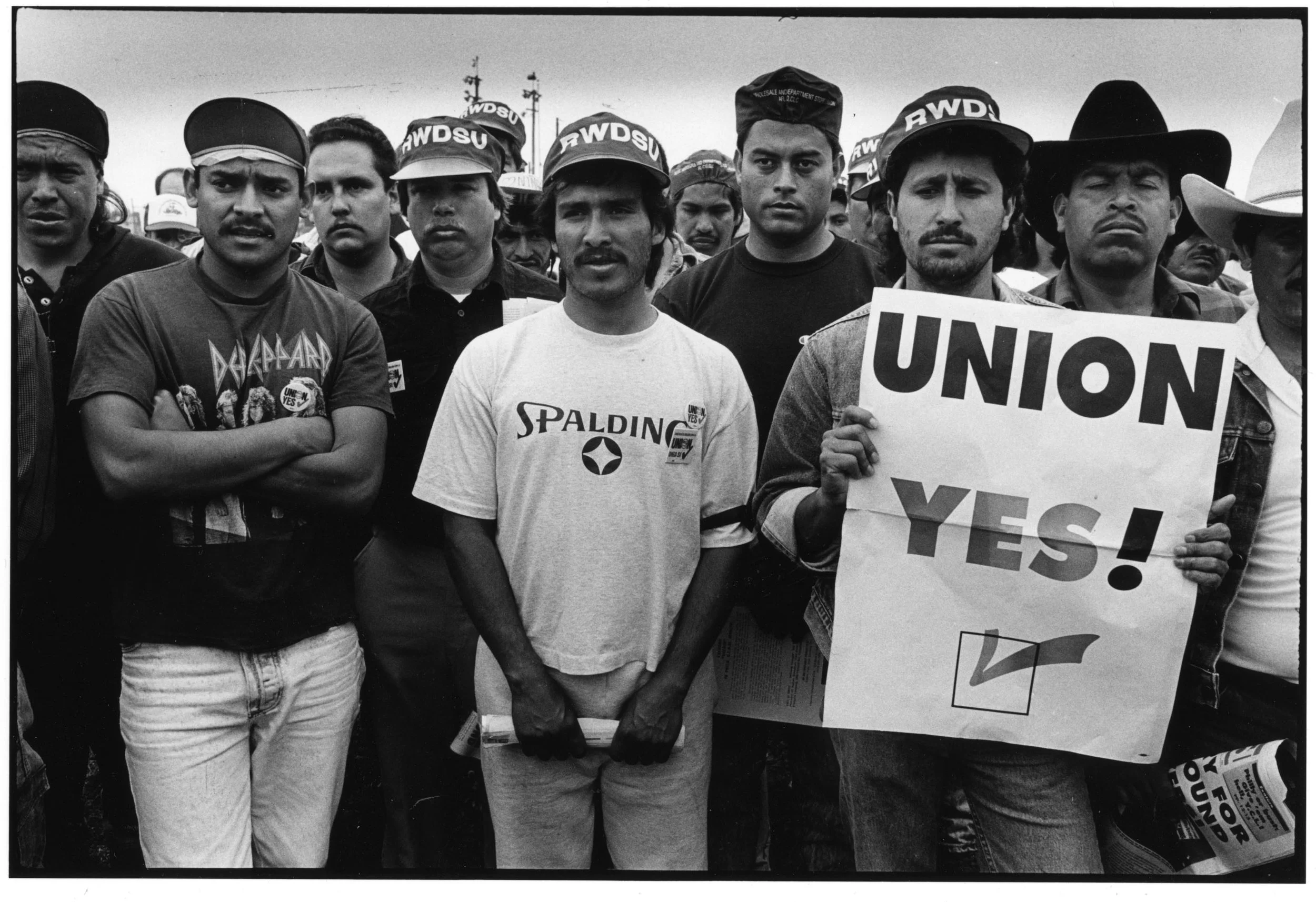 Mexican Mushroom Workers Struggle to Unionize, Kennett Square, 1994, Digital pigment print, 14 x 20 inches.