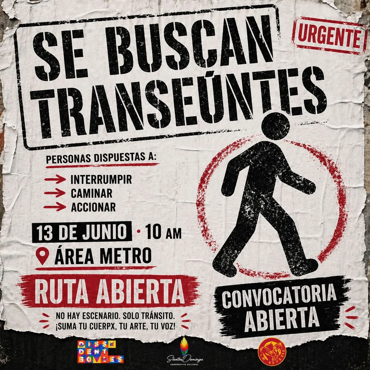 Les Disidentes Caminantes is a curatorial and performative project that activates public transportation as a stage for artistic intervention and a living archive in the San Juan Puerto Rico metropolitan area.  

Through coordinated interventions on t