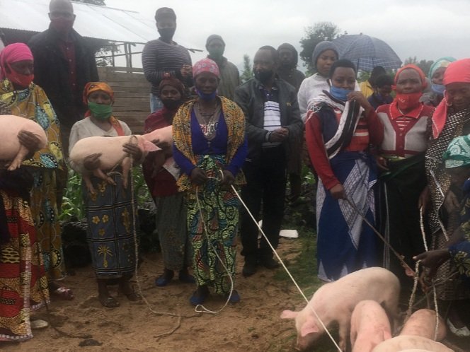 Raising Pigs & Training Locals.