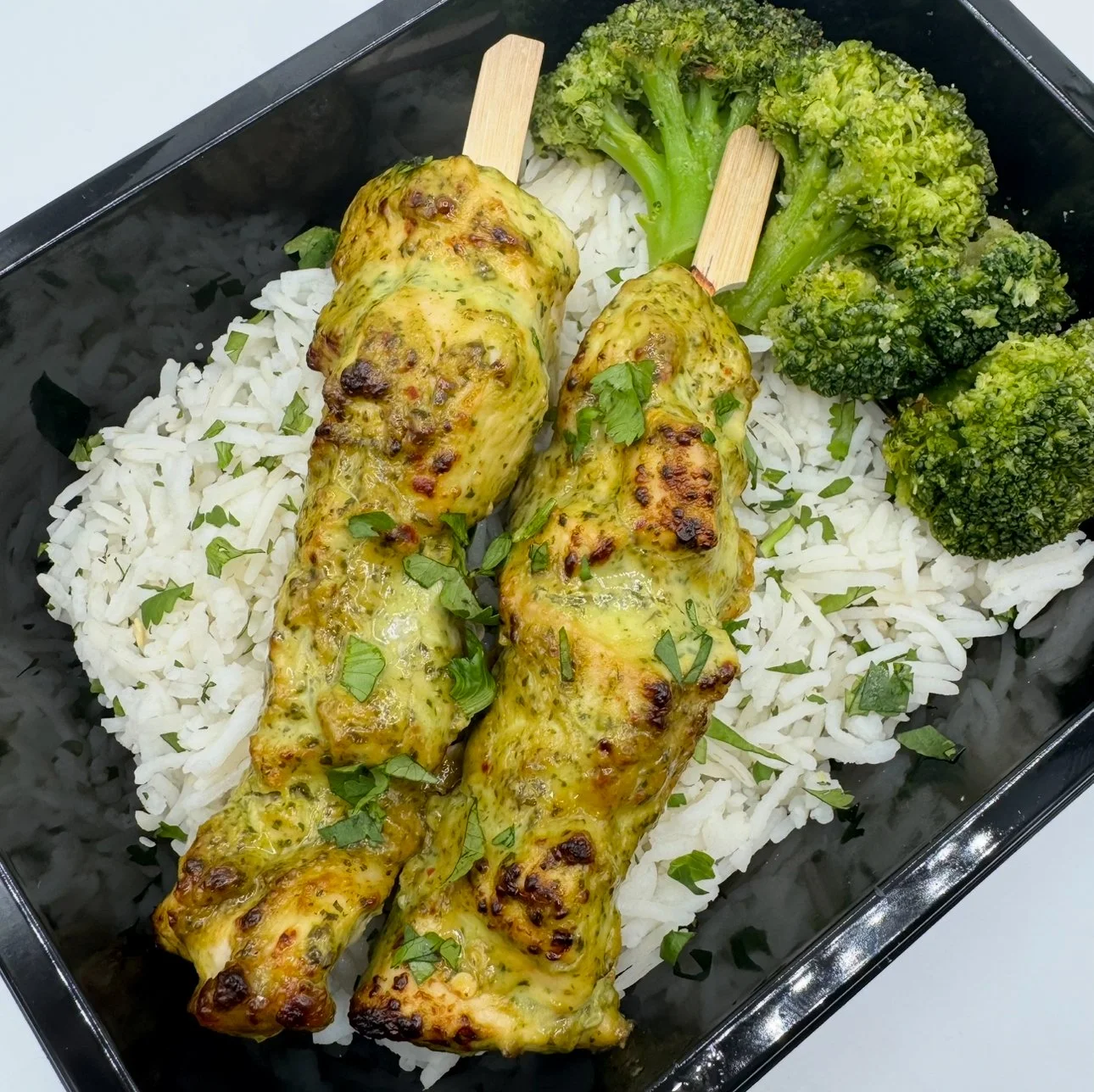 Lime Cilantro Chicken Skewers