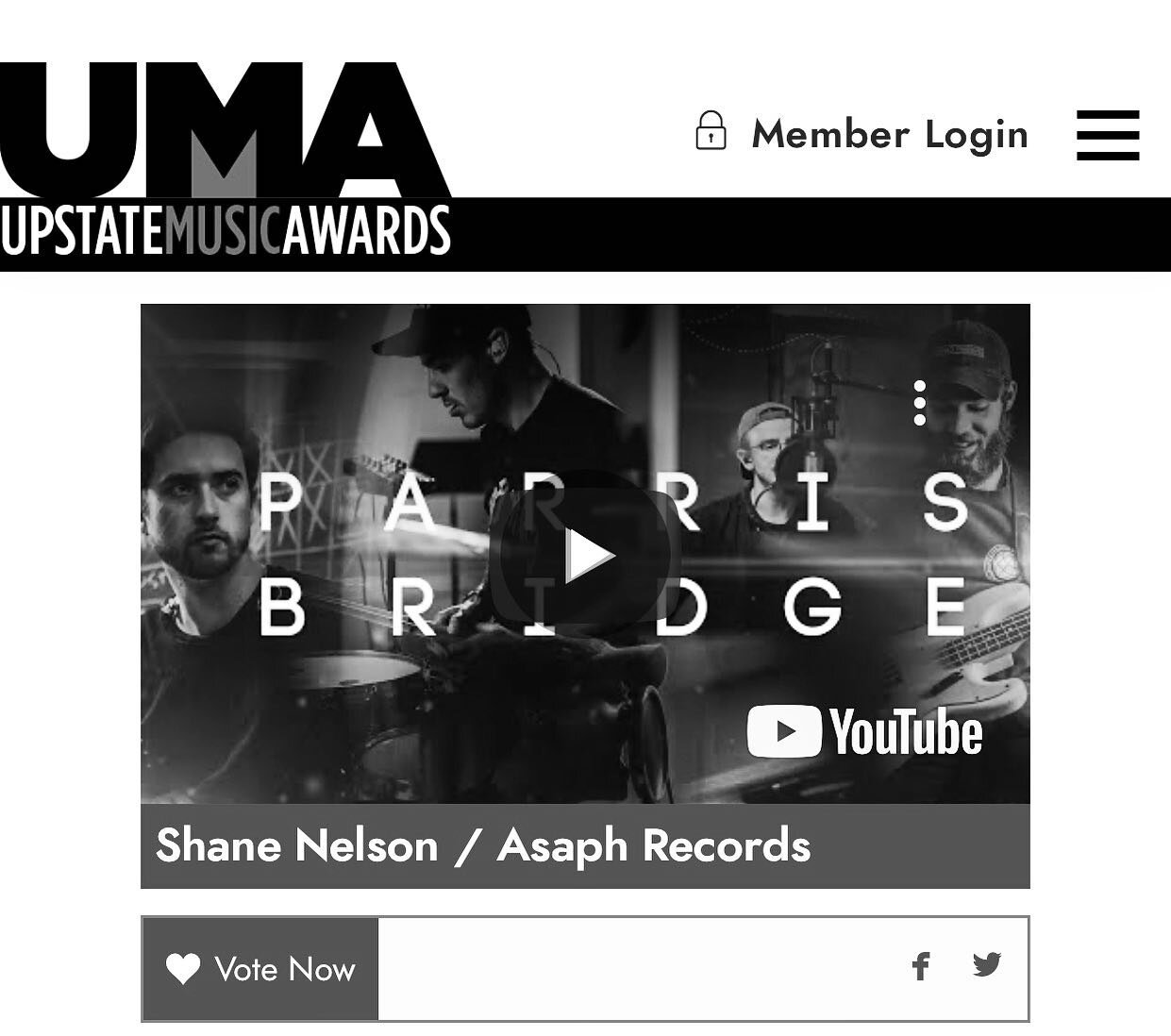 VOTING IS LIVE! I&rsquo;ve been nominated for best studio in the upstate by @upstatemusicawards. PLEASE go to upstatemusicawards.com and vote for Asaph Records! (you have to make a account but that takes like 30 seconds)