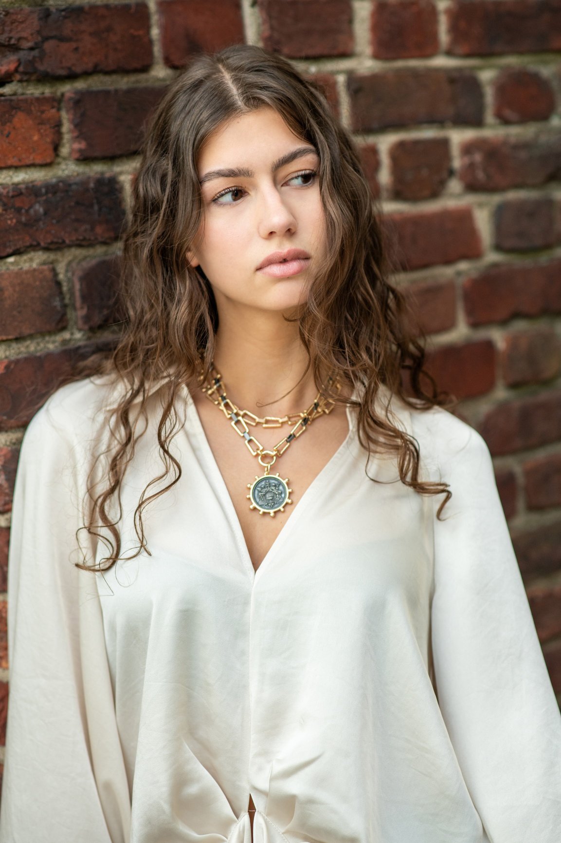 Mixed Metal Necklaces w Gun Pendant CJ 2.jpeg