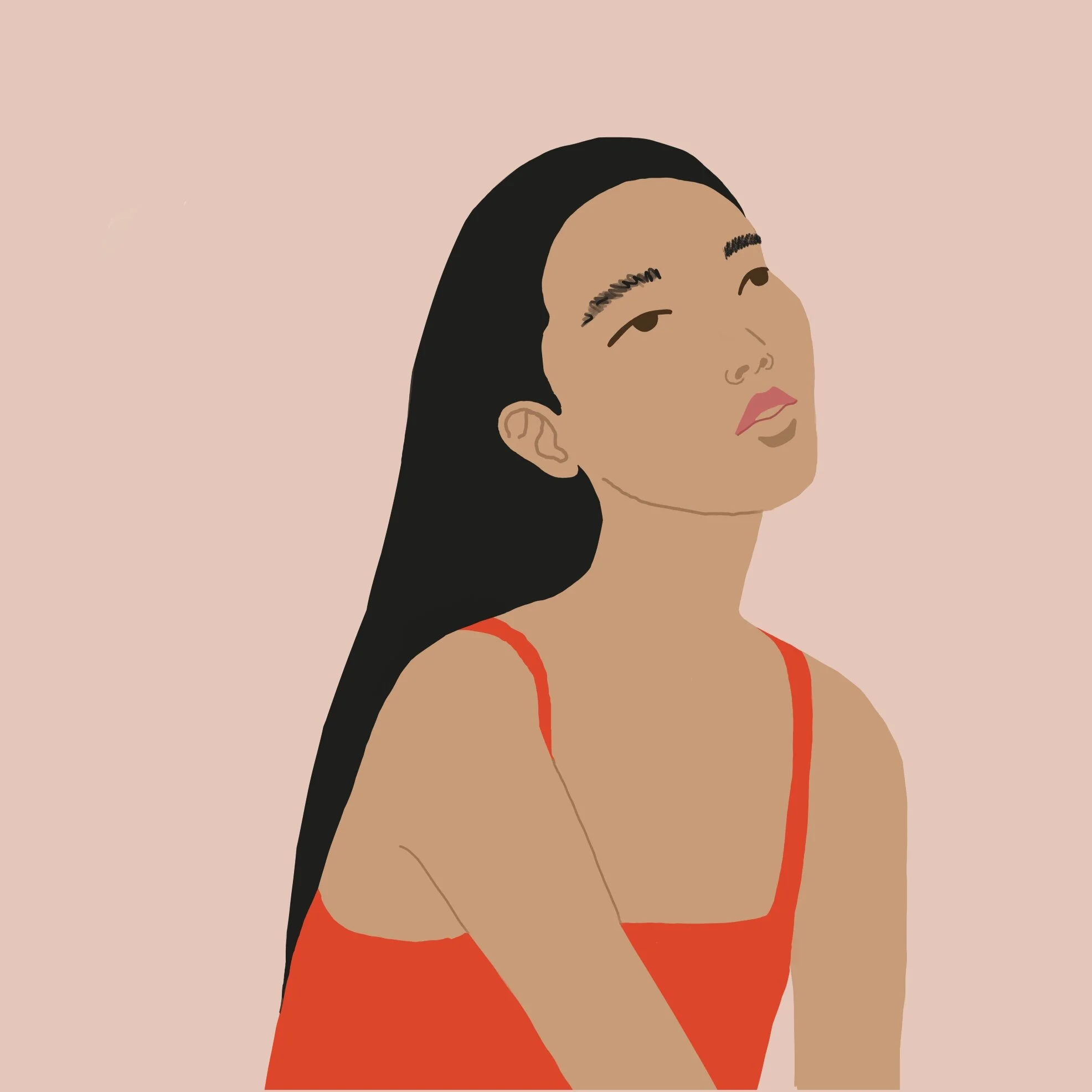 Editorial Illustrations to accompany Breathwork Article in Yolklore Magazine