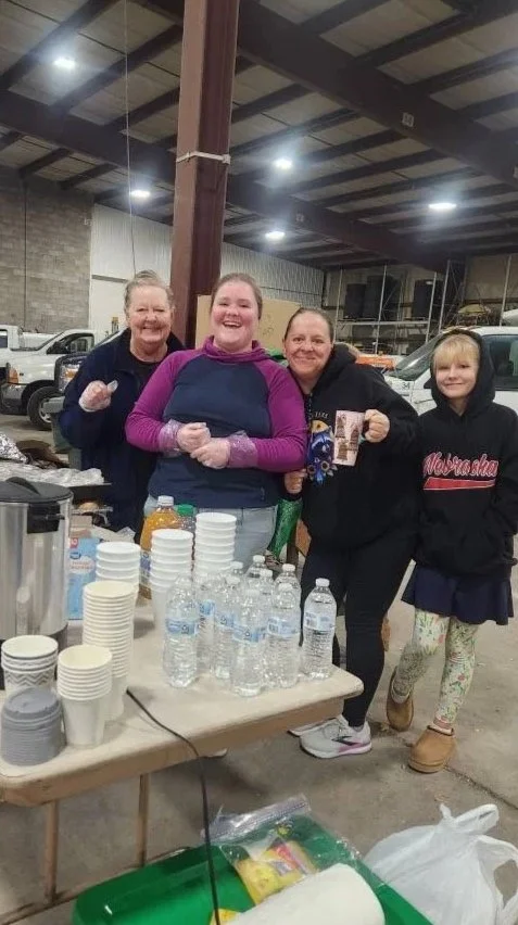 KNPLCB staff, board, and friends help serve employees of the City of North Platte breakfast to thank them for their service.