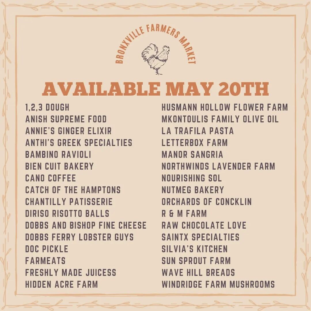 A little rain in the forecast won't stop us. We hope to see you all tomorrow 👀 Stop by to meet our new mushroom farmer @windridgeny and stay for some tunes by Milton.