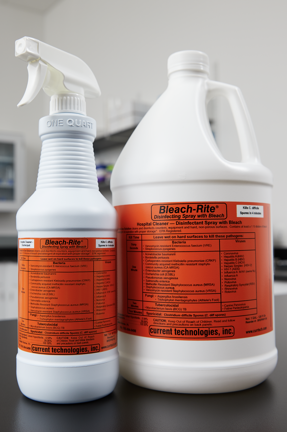 Bleach-Rite Disinfecting Spray — Current Technologies