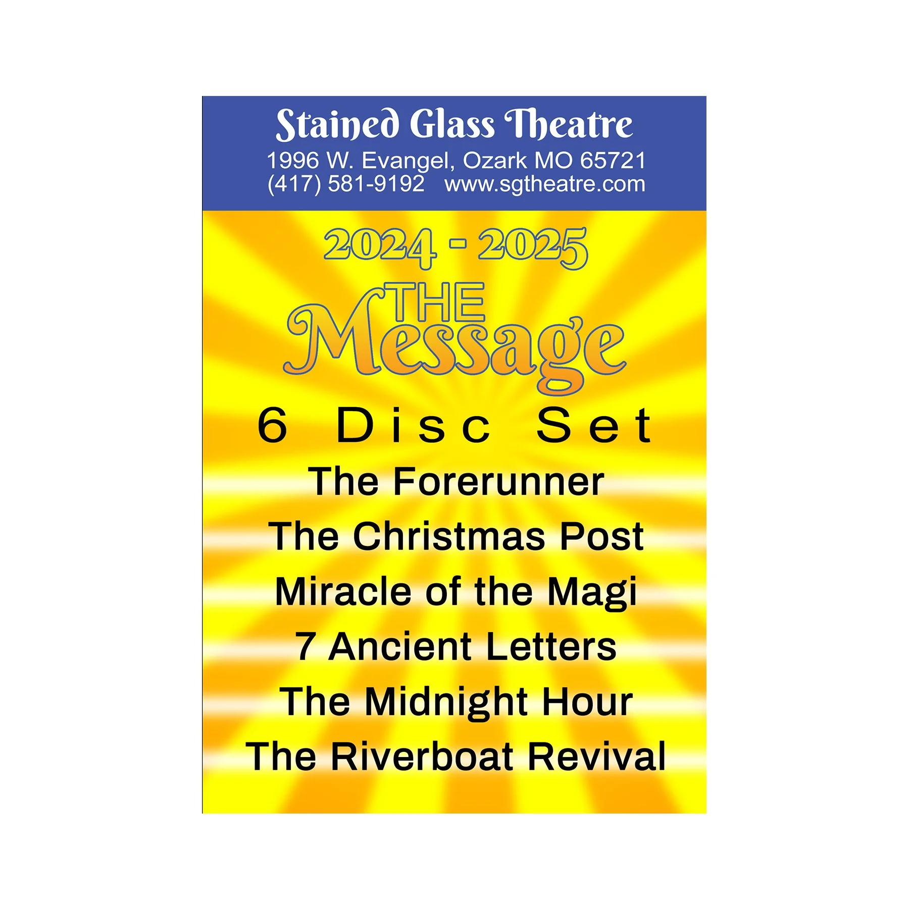 2024-2025 Season of THE Message DVD Collection