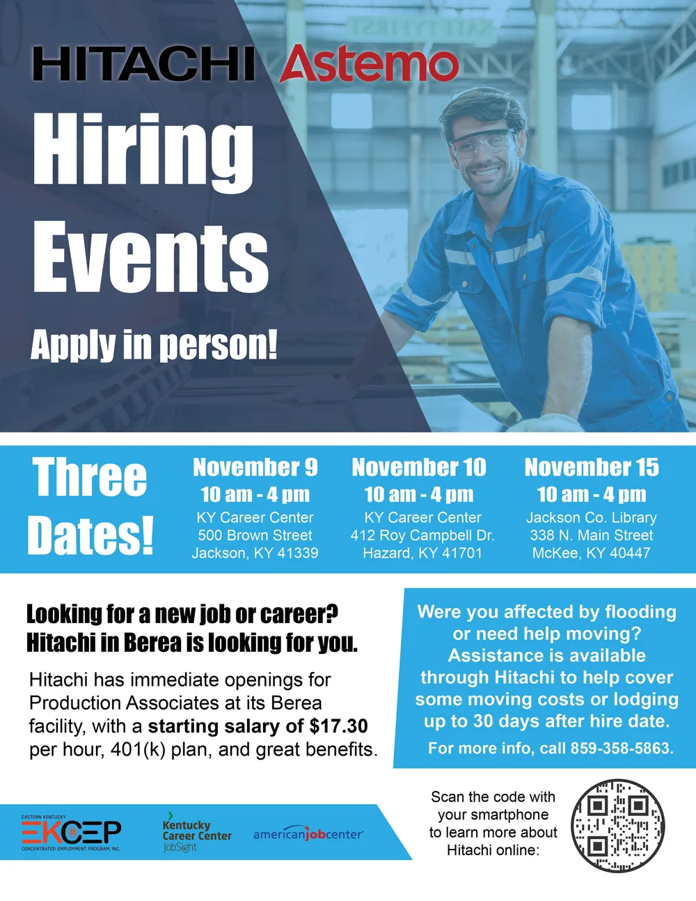Hitachi Hiring Event — JobSight | Jobseeker & Employer Services in Eastern  Kentucky