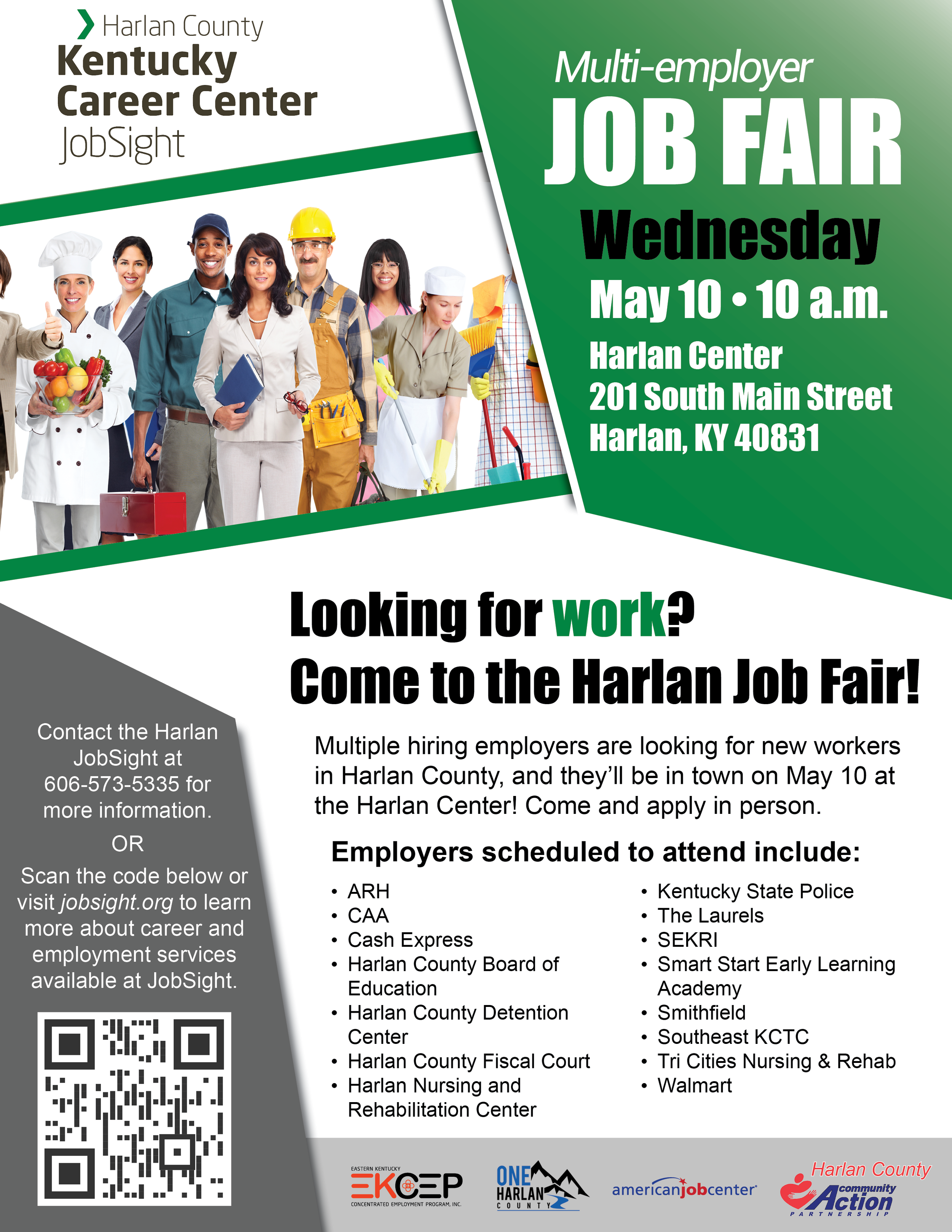 Harlan County Job Fair — JobSight | Jobseeker & Employer Services in  Eastern Kentucky