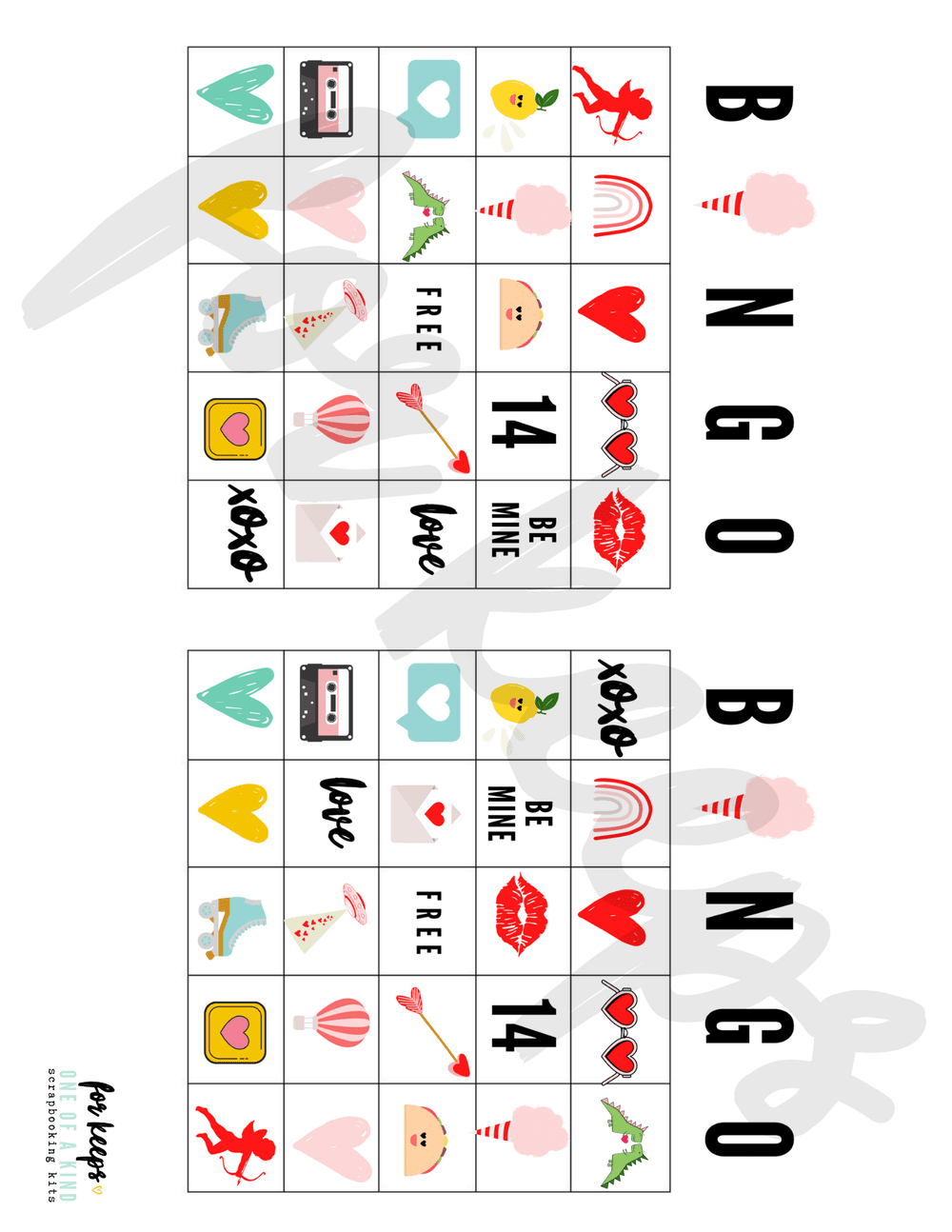 100 Days Printable — For Keeps