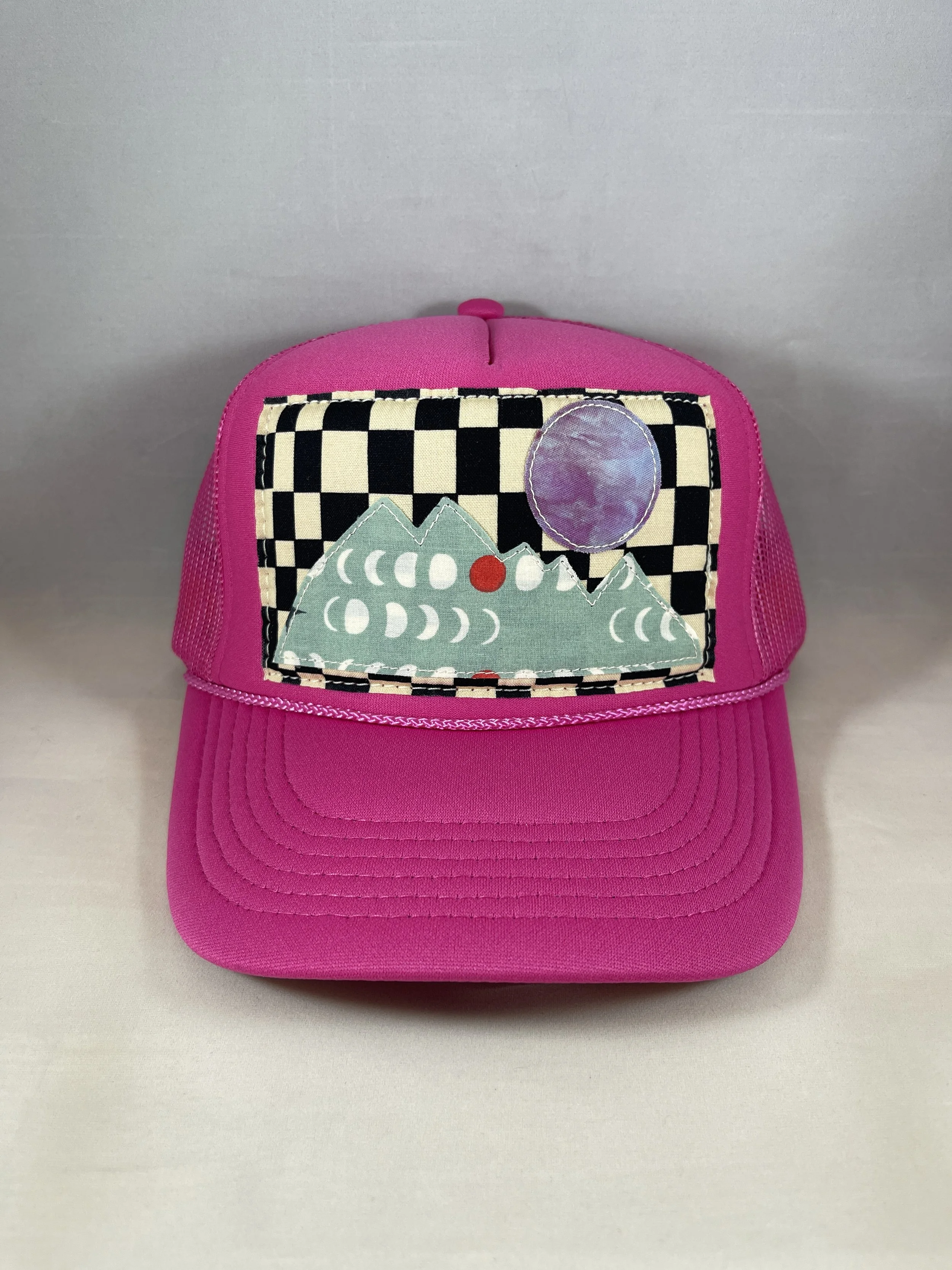 Hot Pink Trucker Hat - Mountain Series