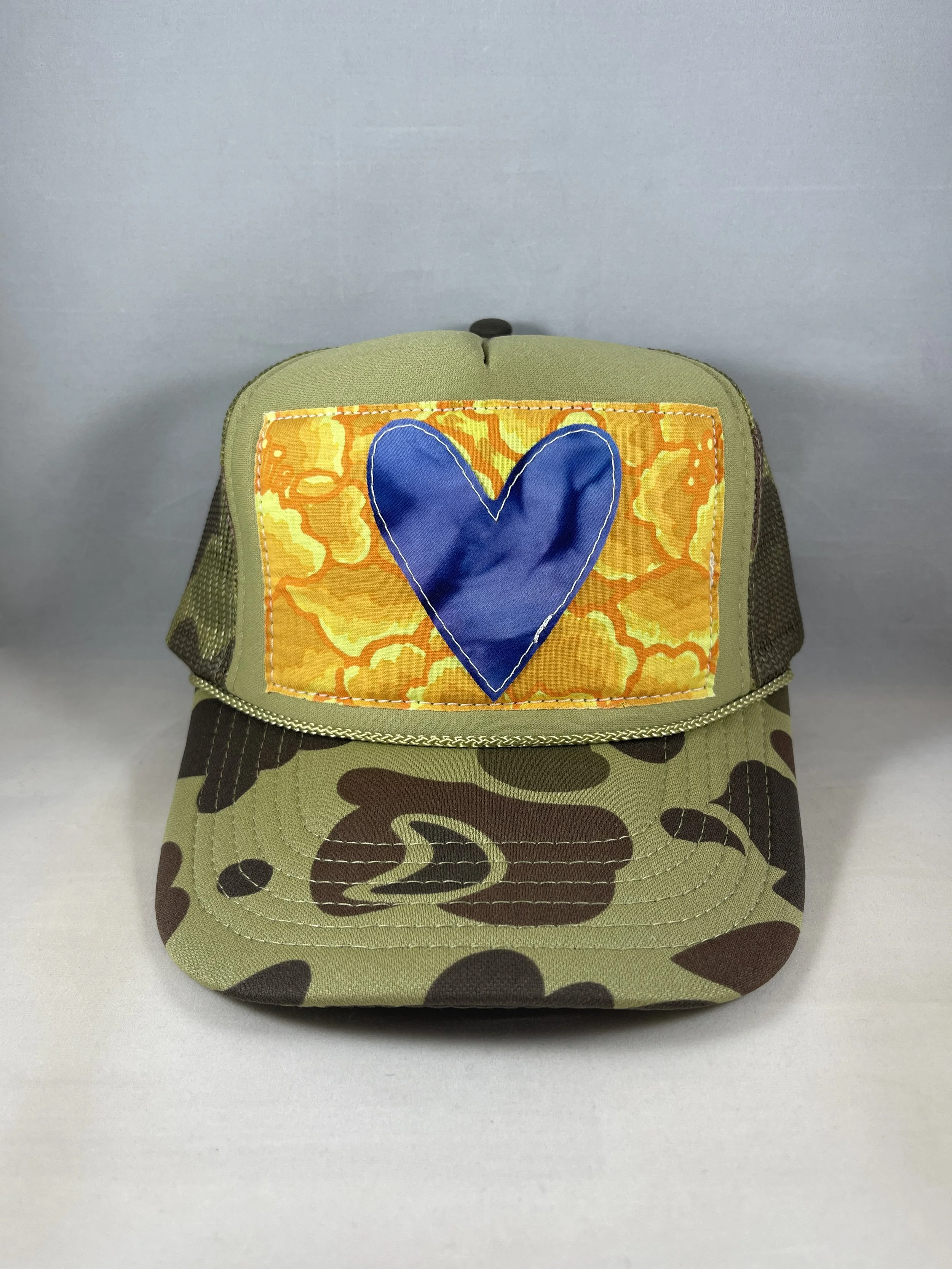 Light Olive Green Camo Trucker Hat - Spread the Love Series