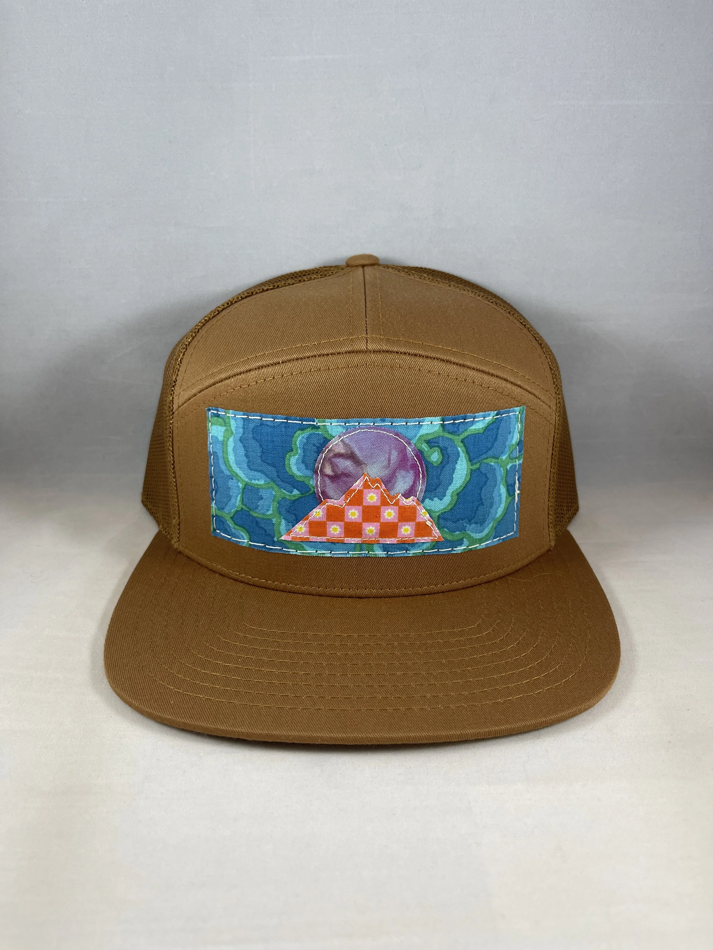 Caramel 7 Panel Hat - Mountain Series