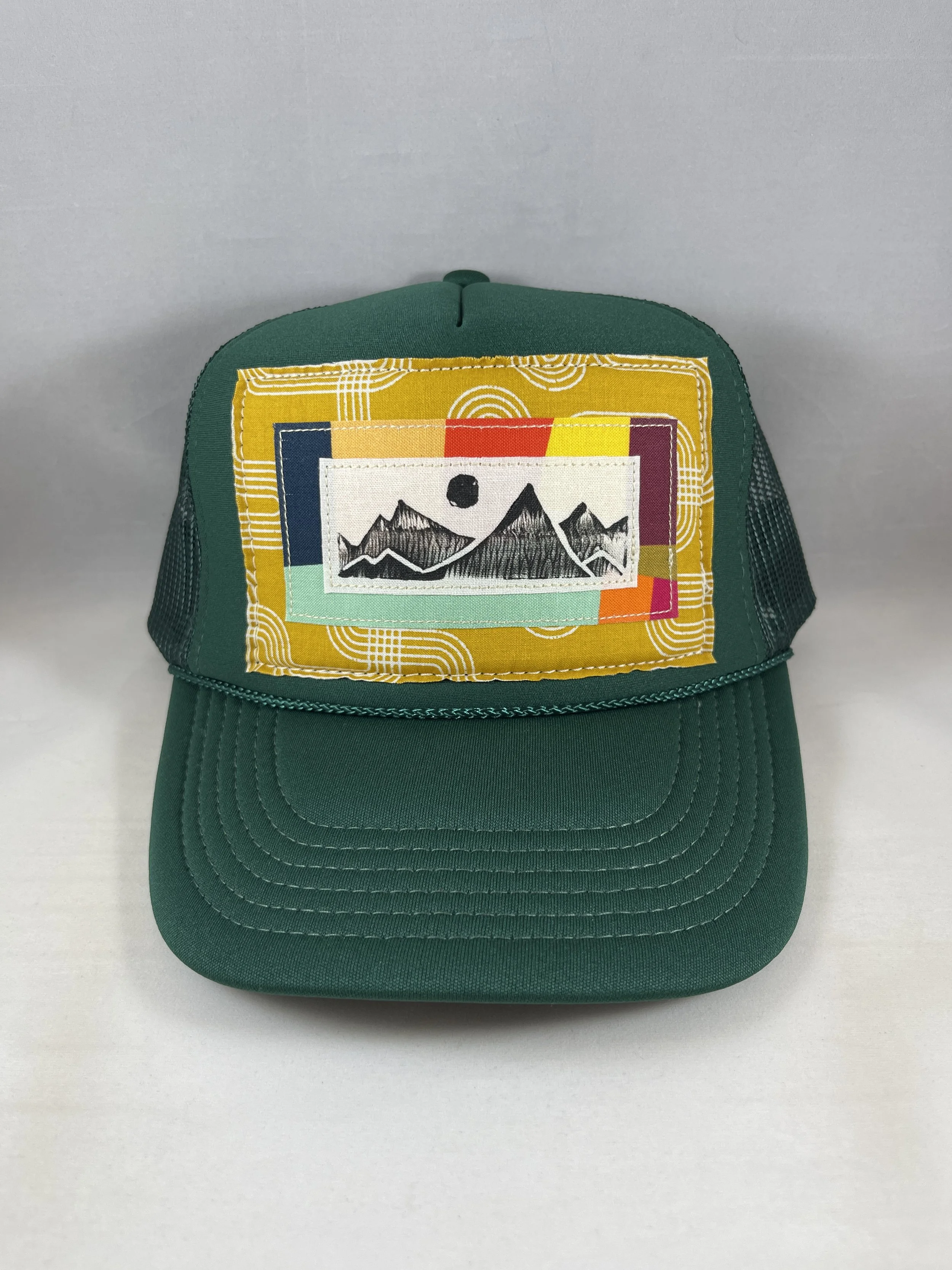 Hunter Green Trucker Hat - Mountain View Series
