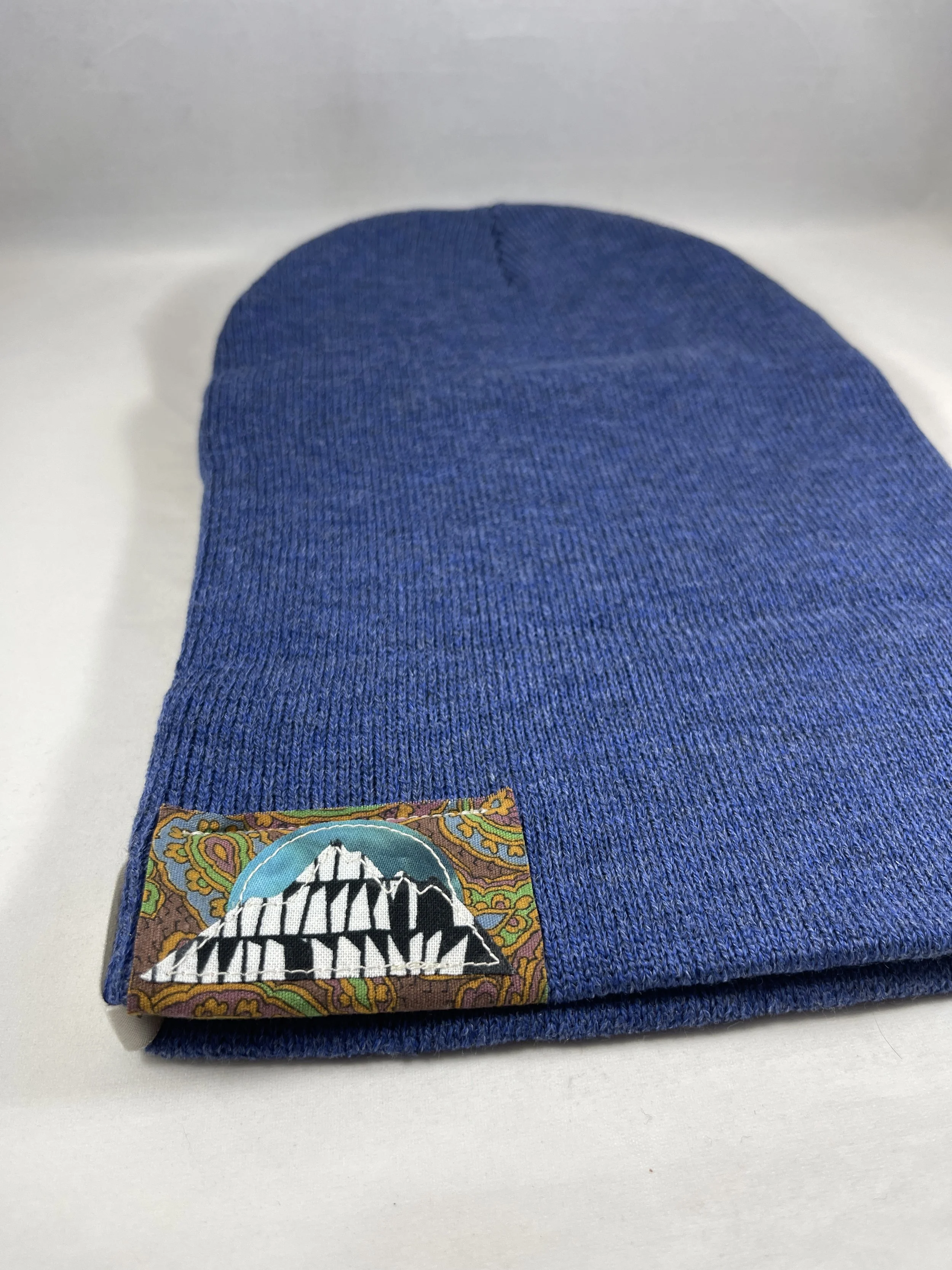 Heathered Colbalt Blue Beanie - Mountain Series