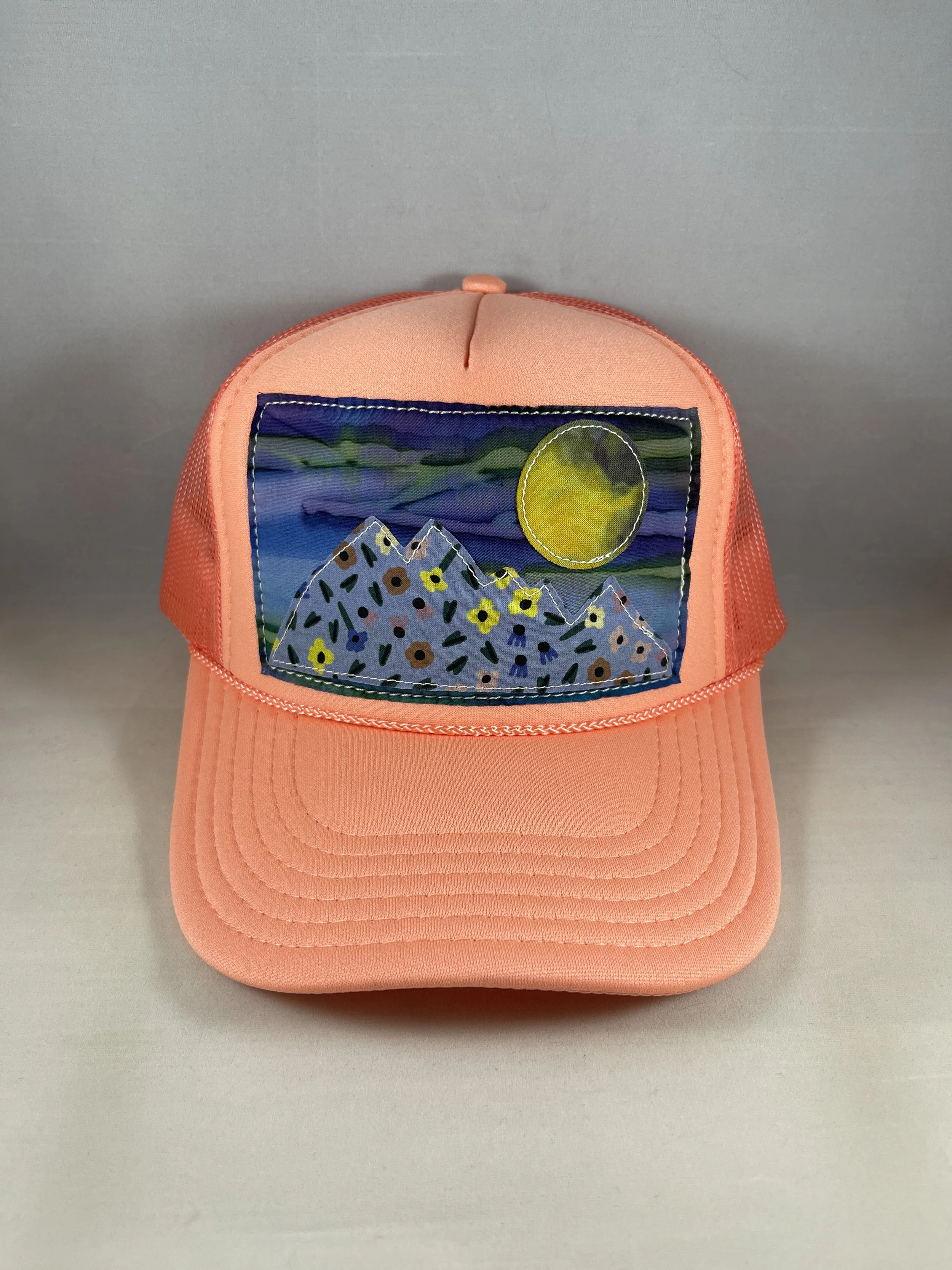 Coral Trucker Hat - Mountain Series