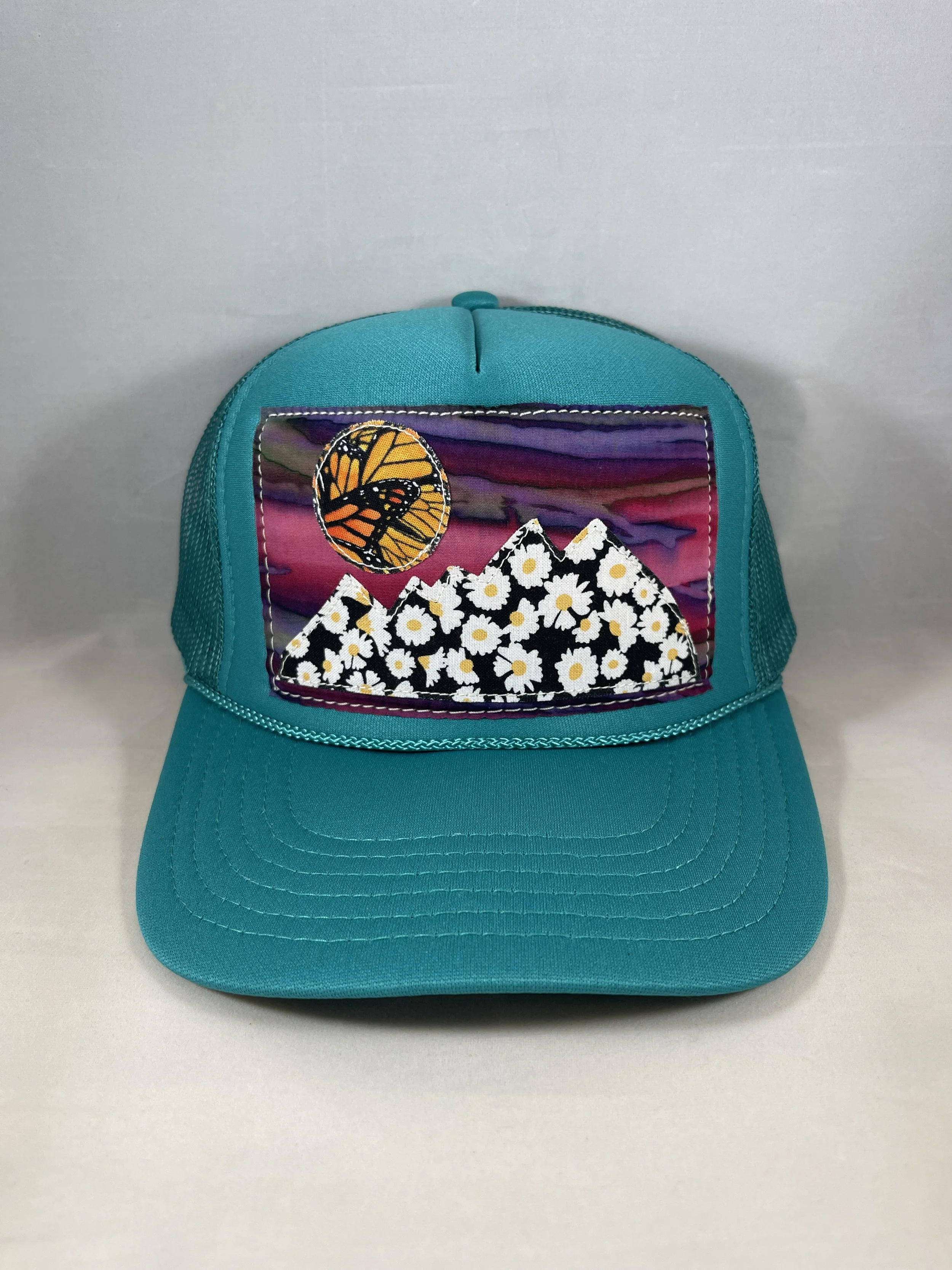 Teal Trucker Hat - Mountain Series