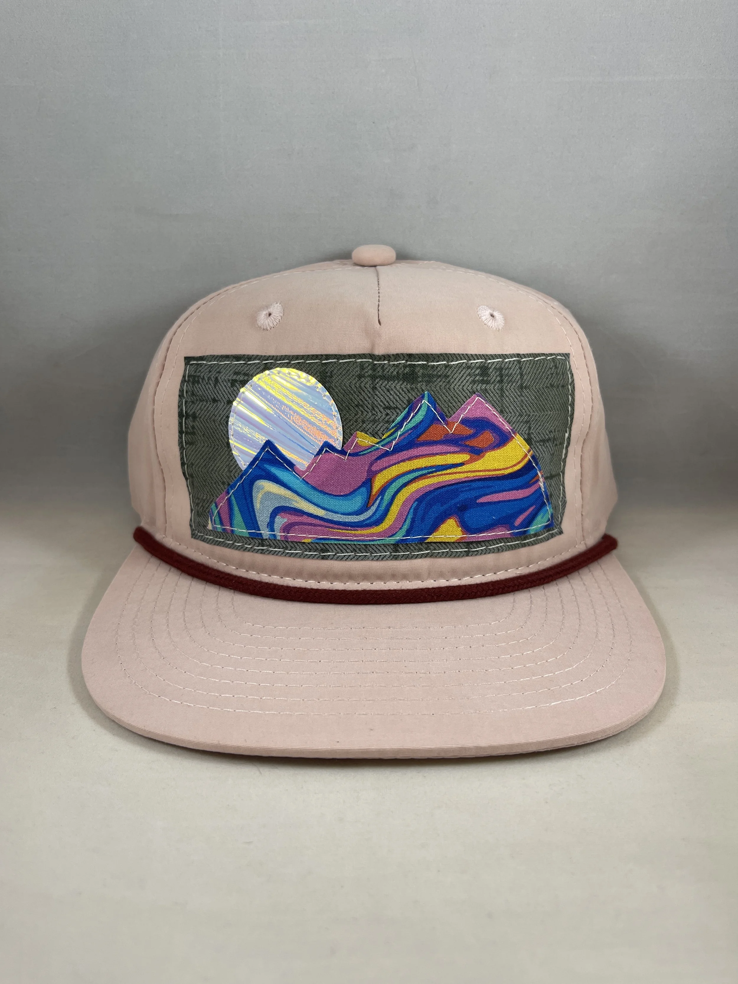 Light Pink Richardson Fullback Hat - Mountain Series