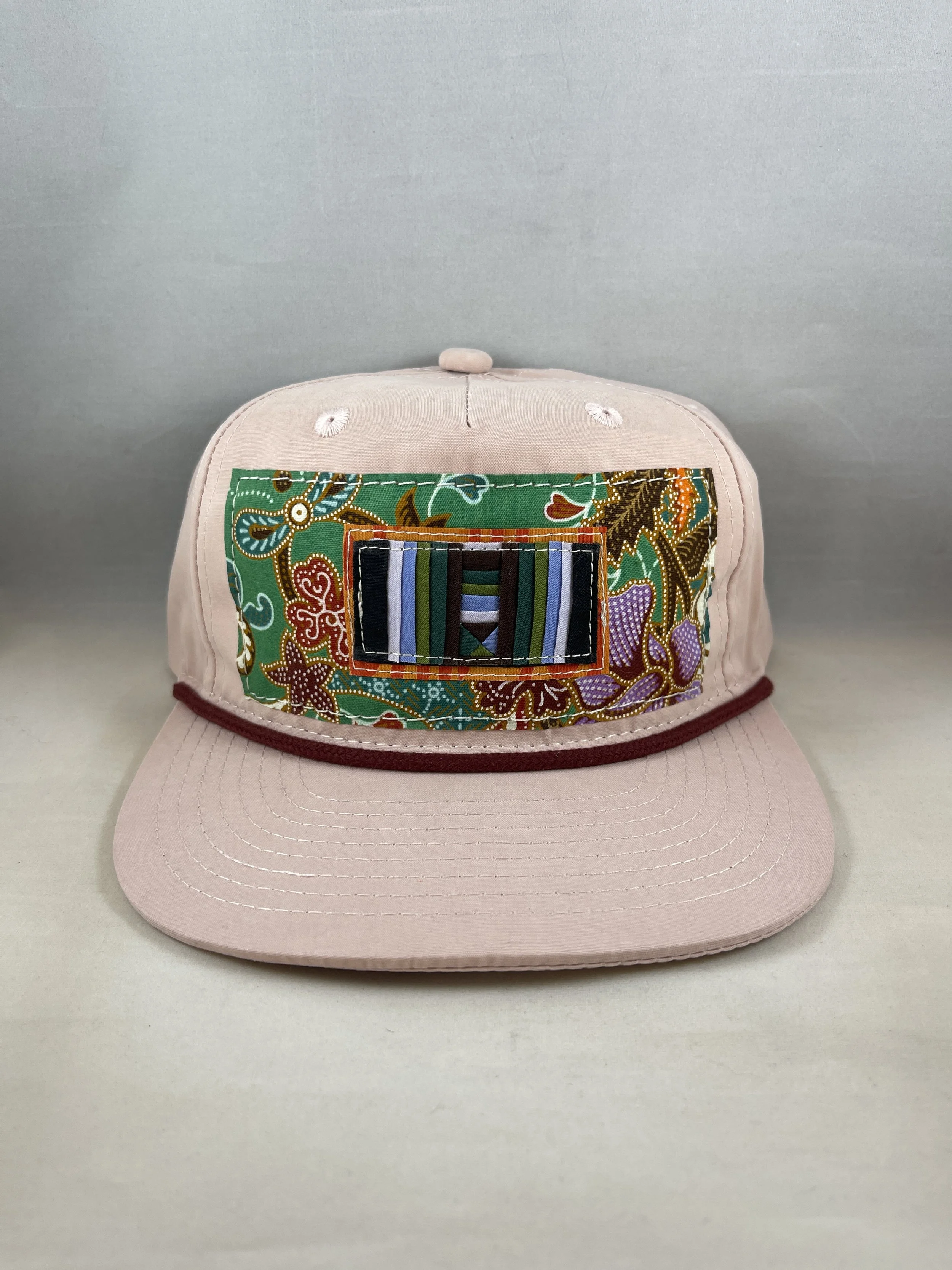 Light Pink Richardson Fullback Hat - Thai Textile Collection