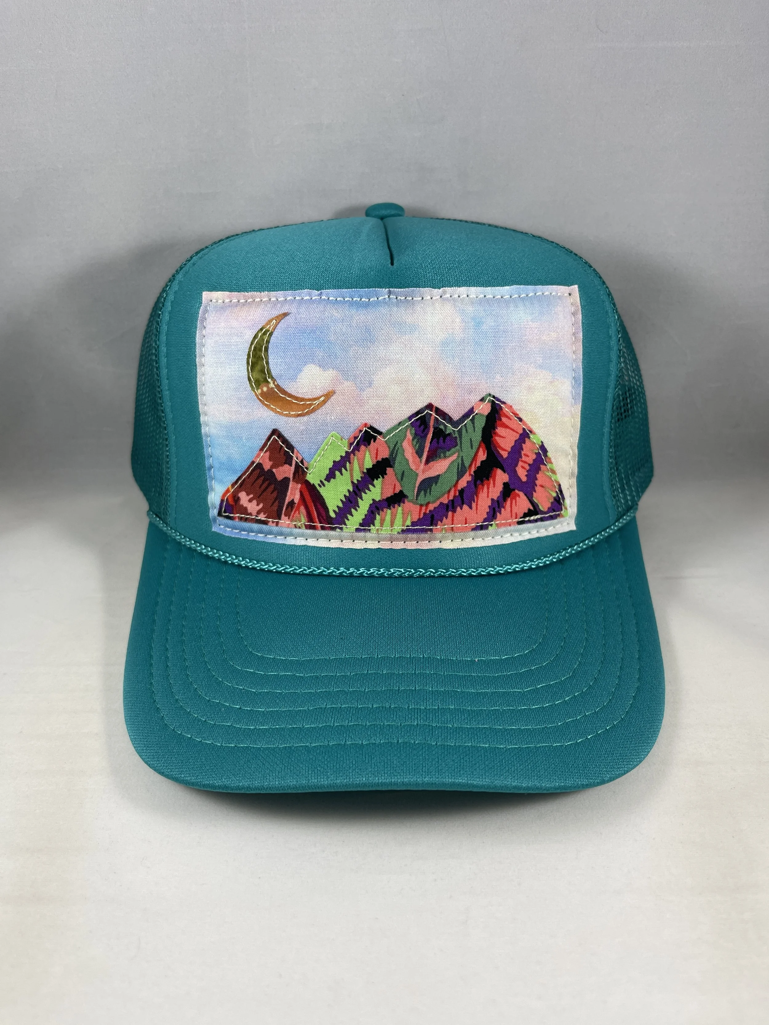 Teal Trucker Hat - Mountain Series