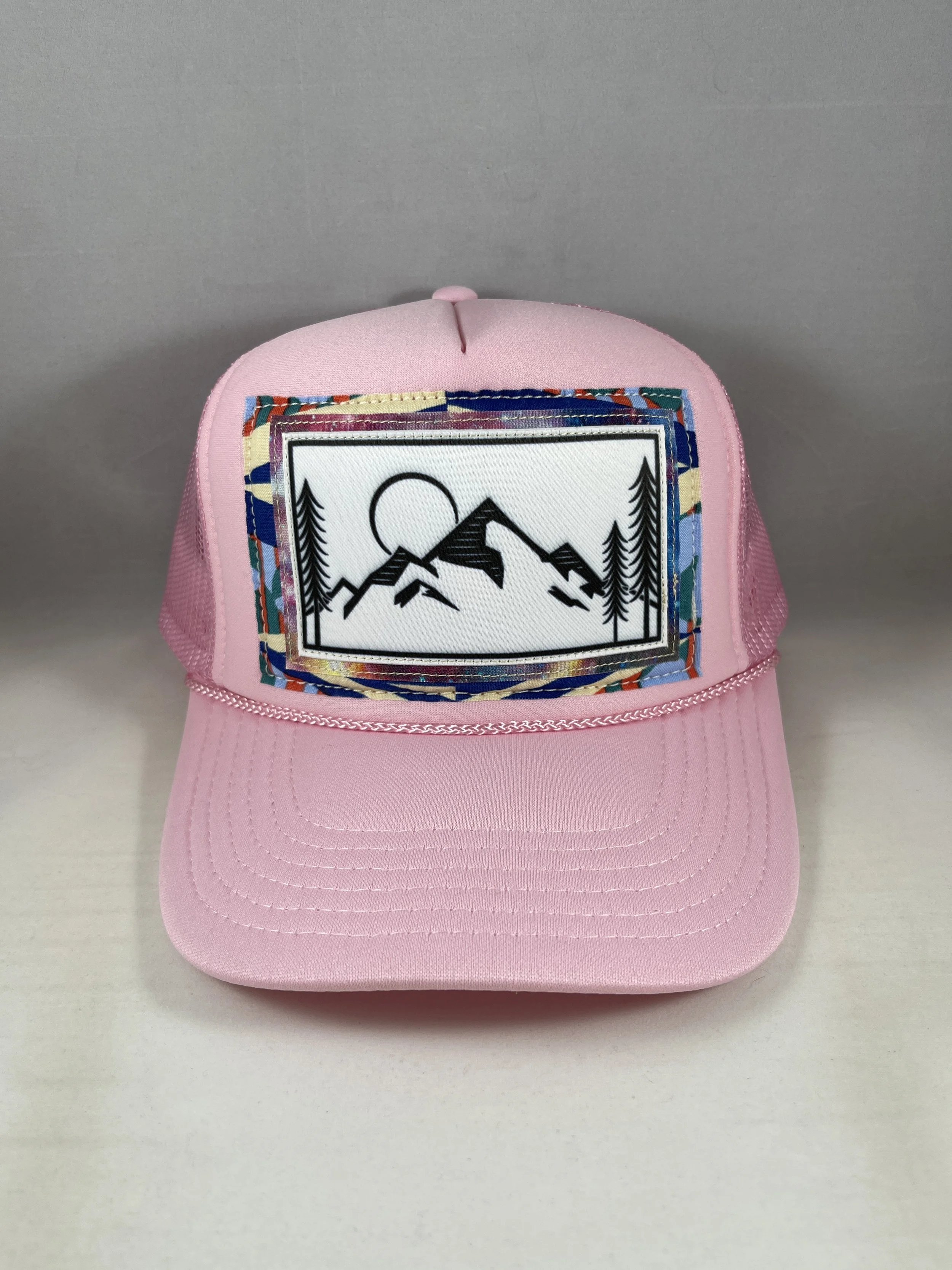 Light Pink Trucker Hat - Mountain Series
