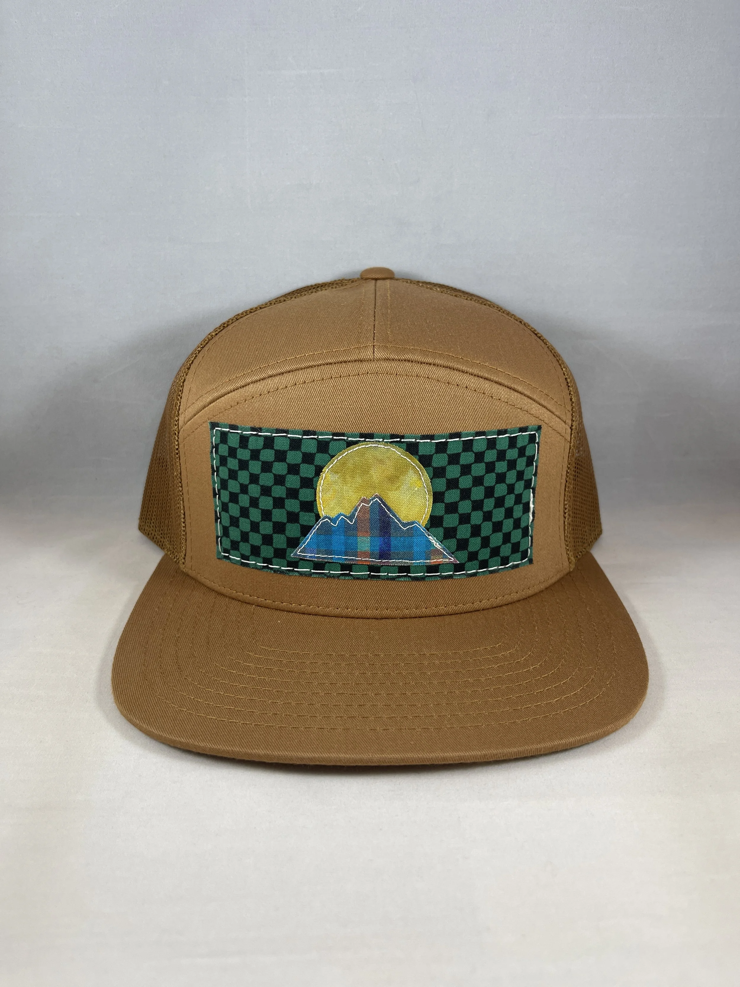Caramel 7 Panel Hat - Mountain Series