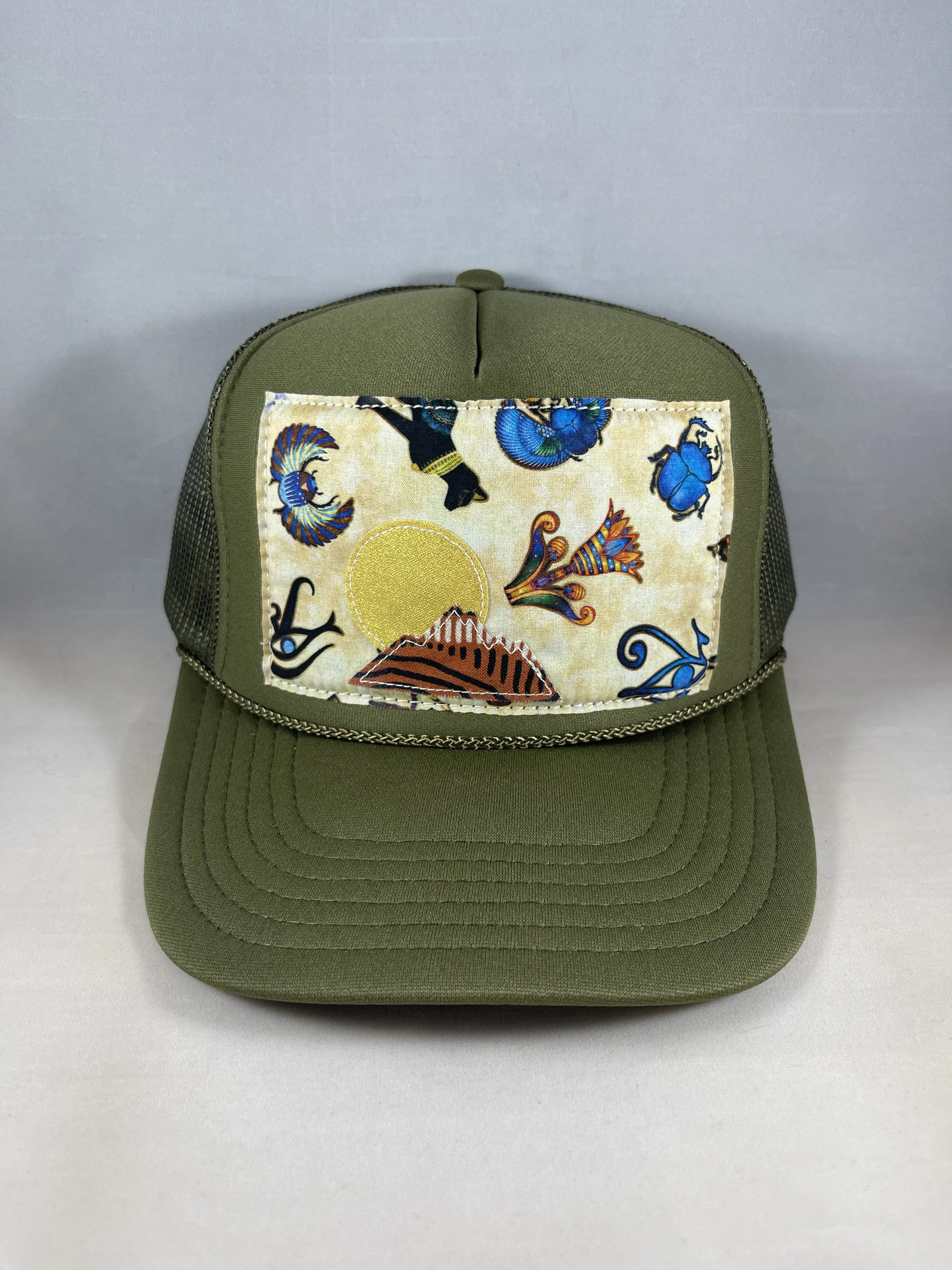 Olive Green Trucker Hat - Mountain Series