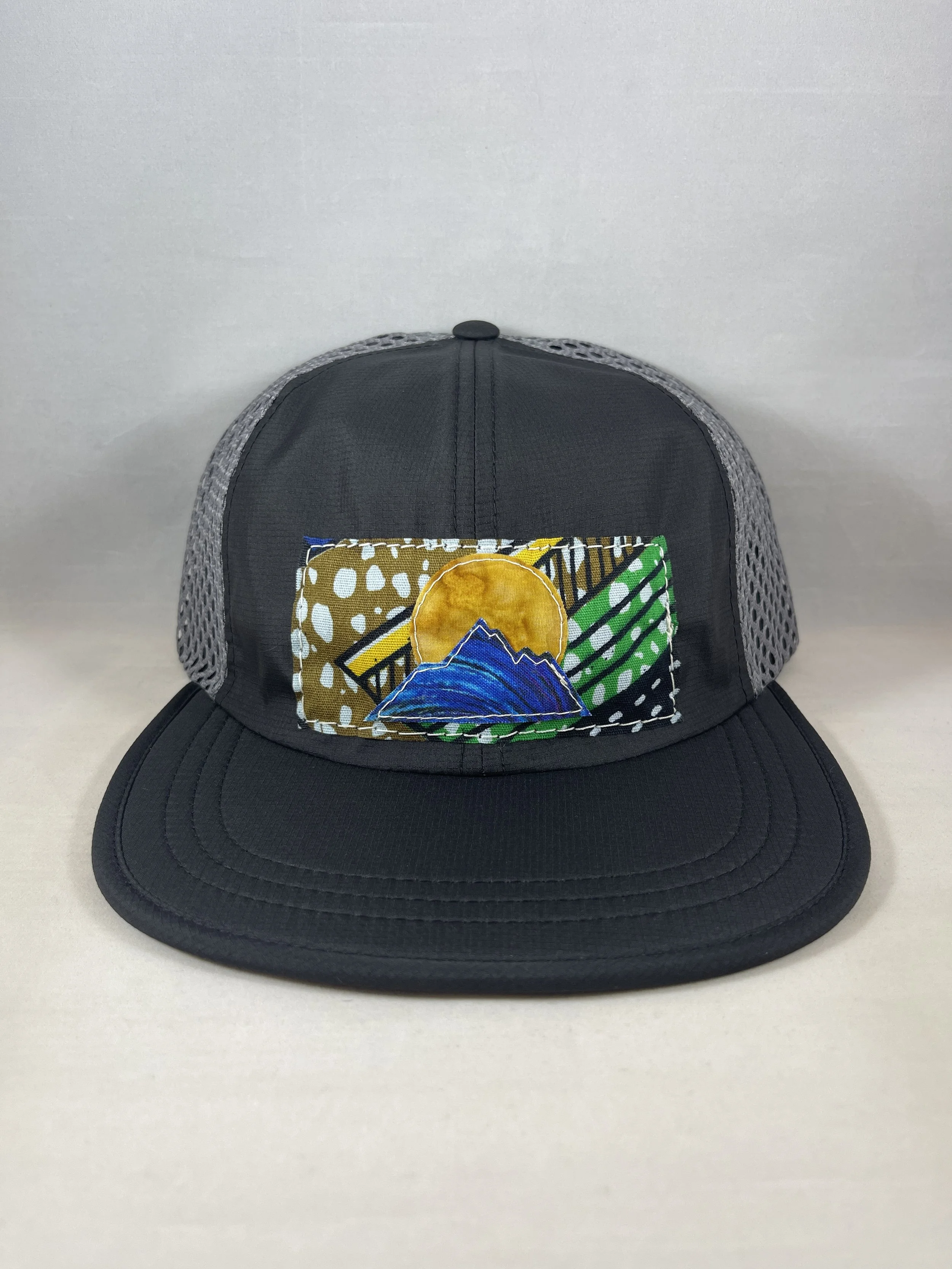Black and Gray Outdoor Sport Hat - Mountain Series