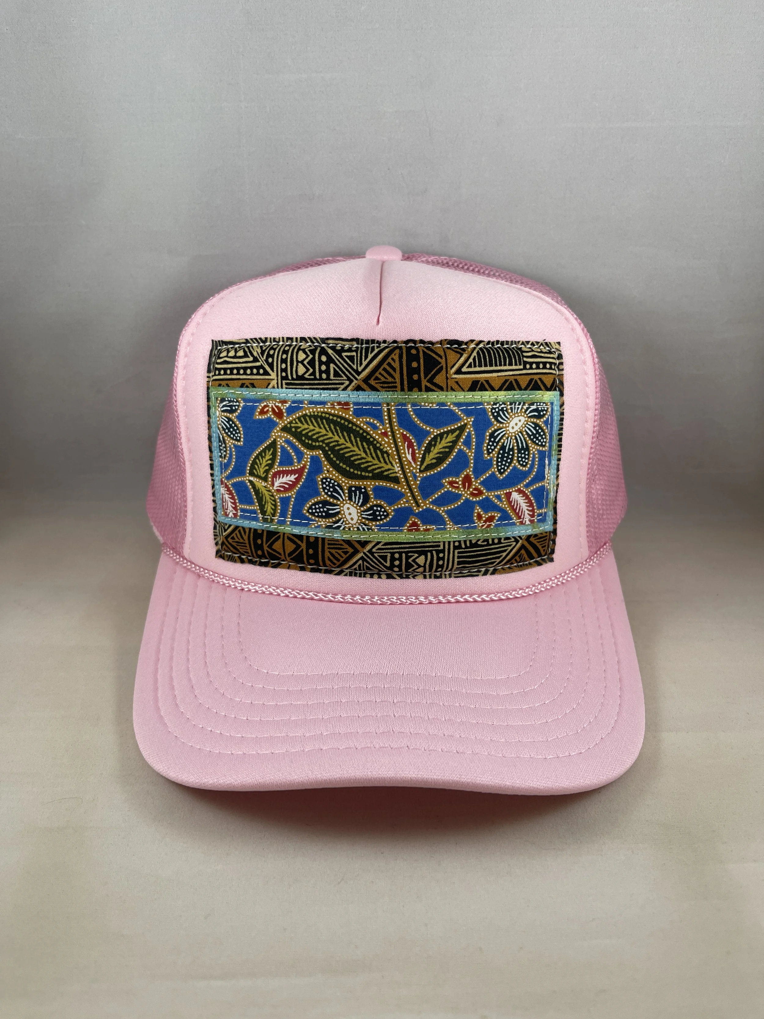 Light Pink Trucker Hat - South African and Thai Textile Collection