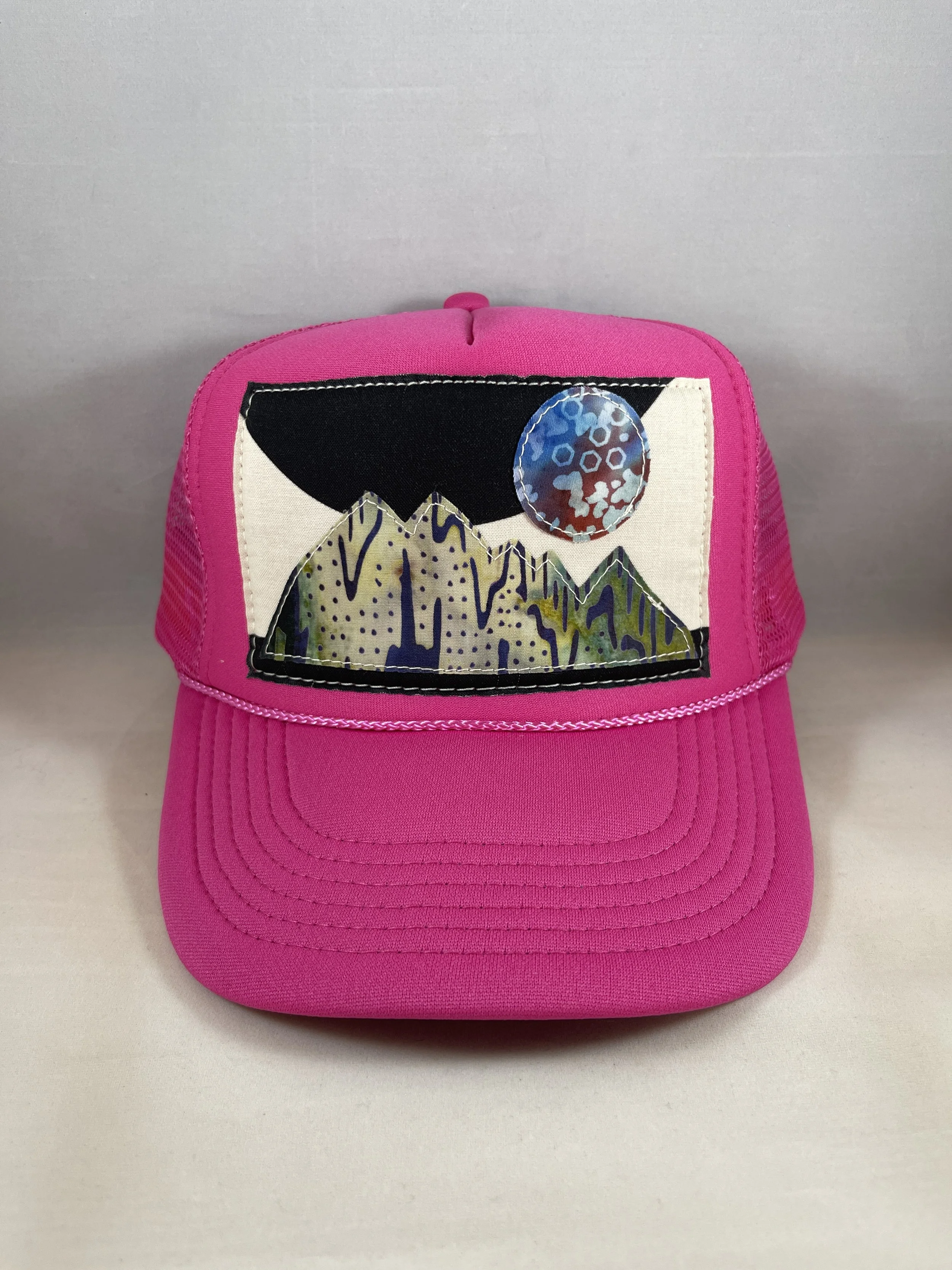 Hot Pink Trucker Hat - Mountain Series