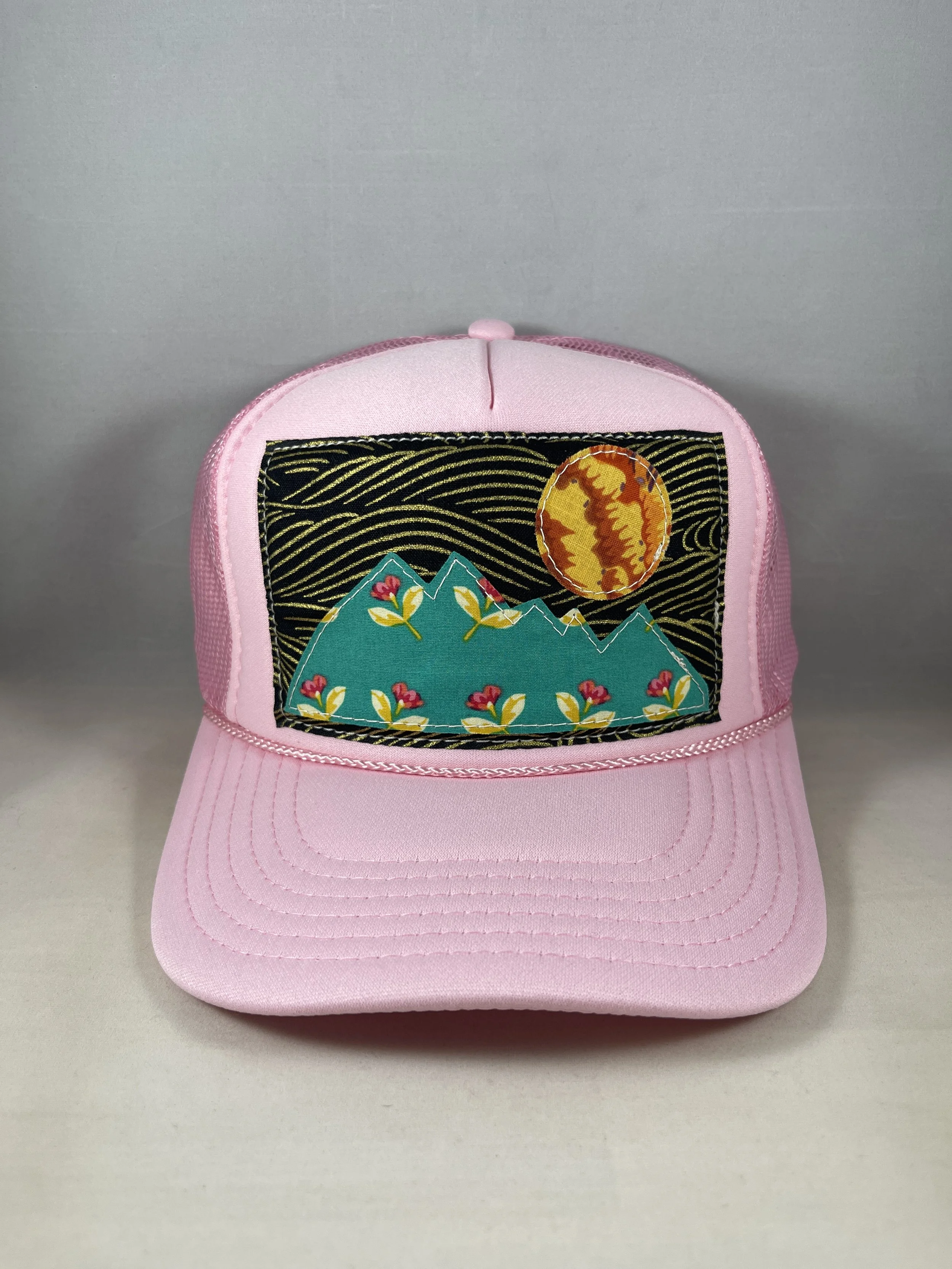 Light Pink Trucker Hat - Mountain Series