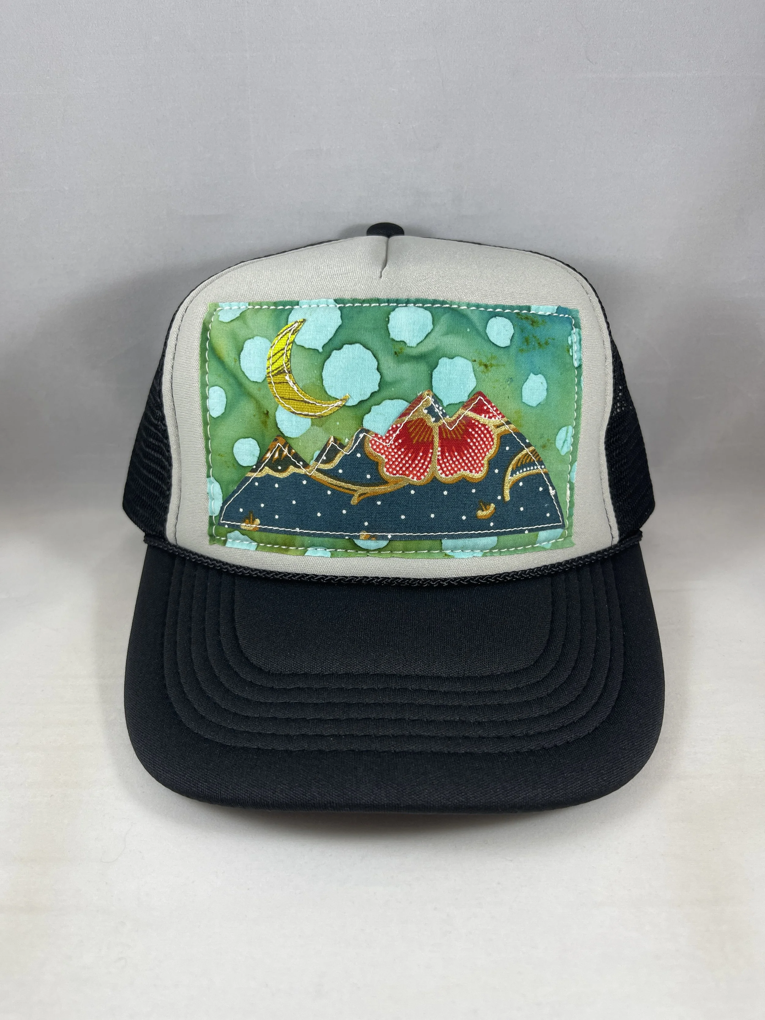 Black and Gray Trucker Hat - Mountain Series