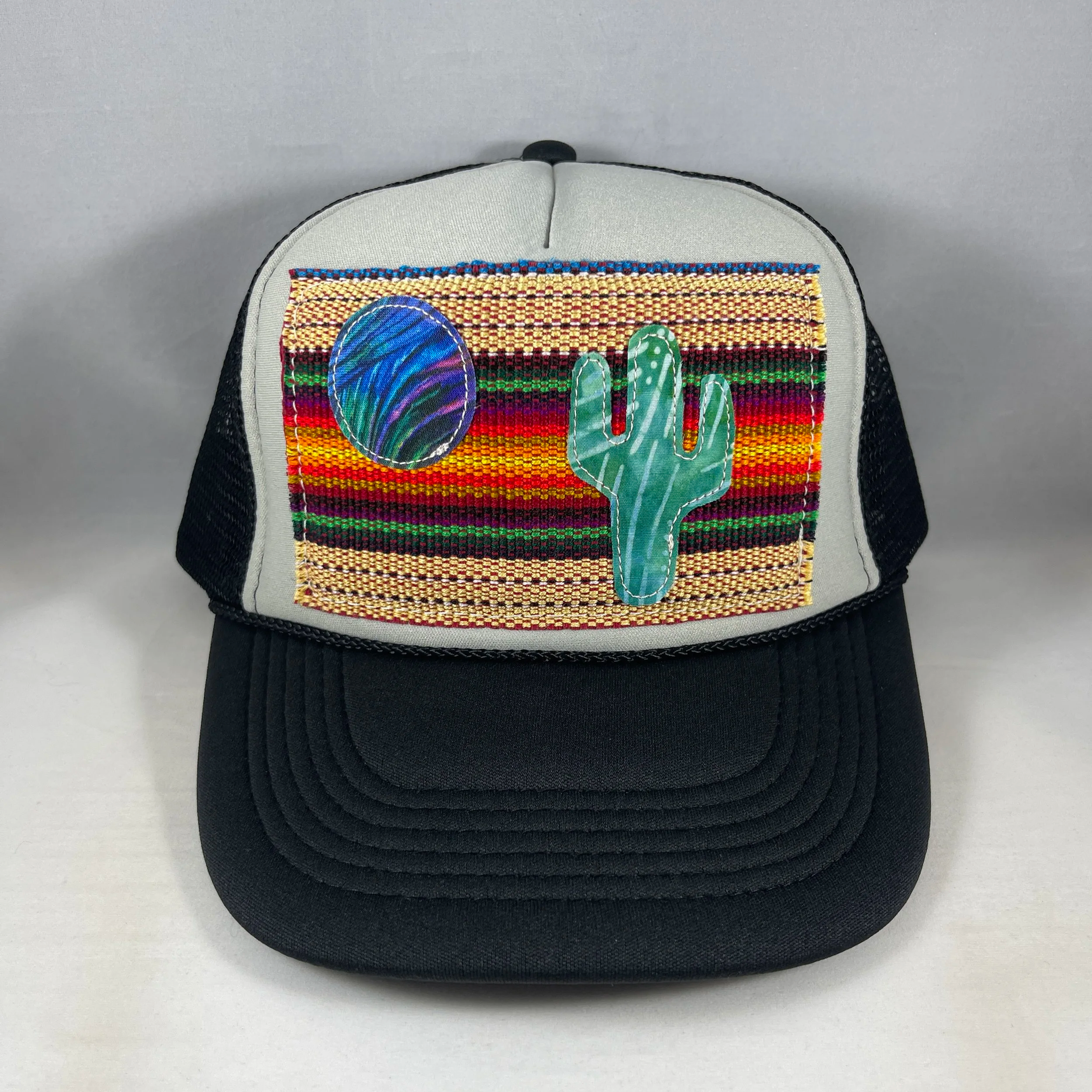 Black and Gray Trucker Hat - Desert Series