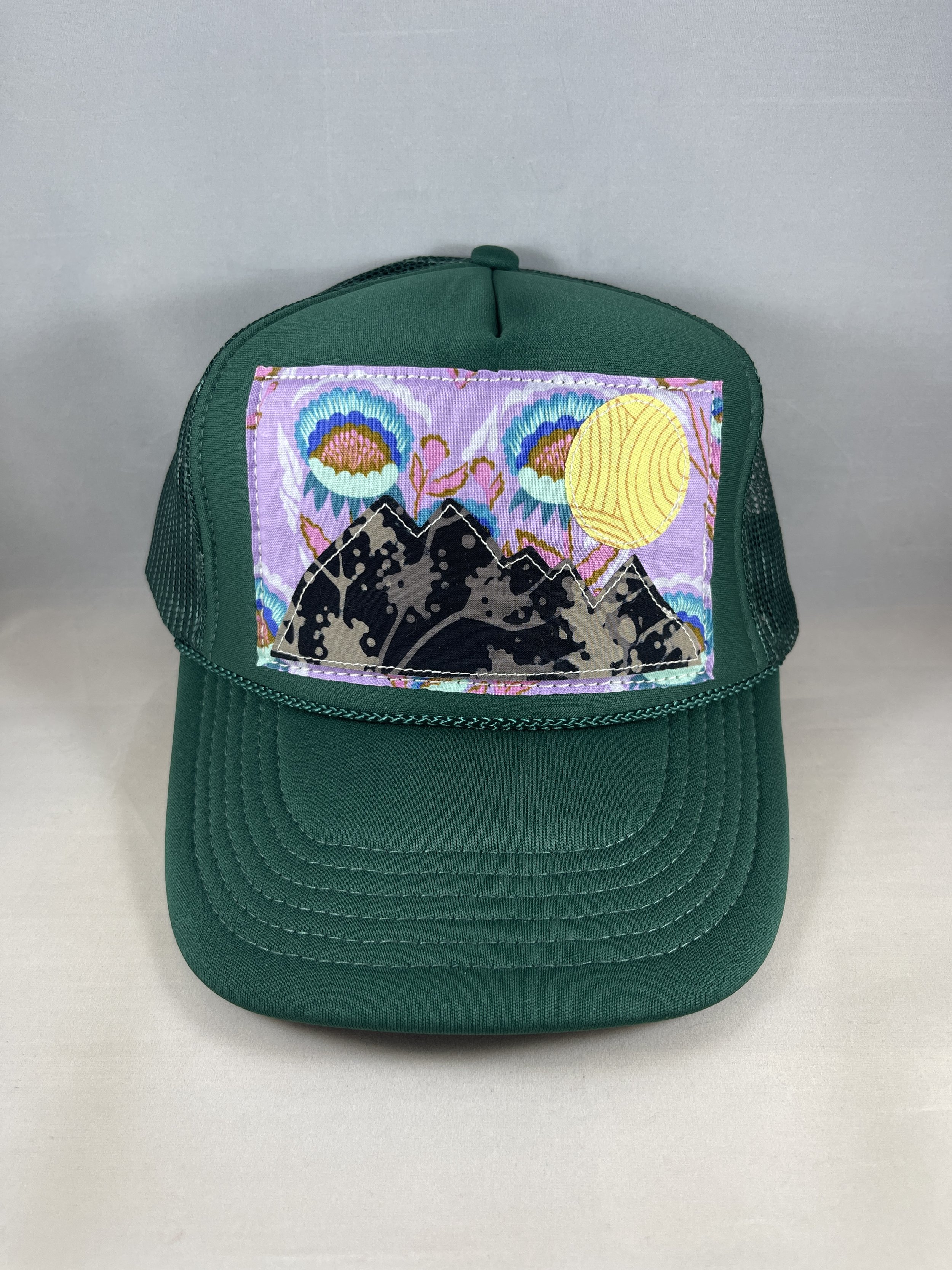 Hunter Green Trucker Hat - Mountain Series