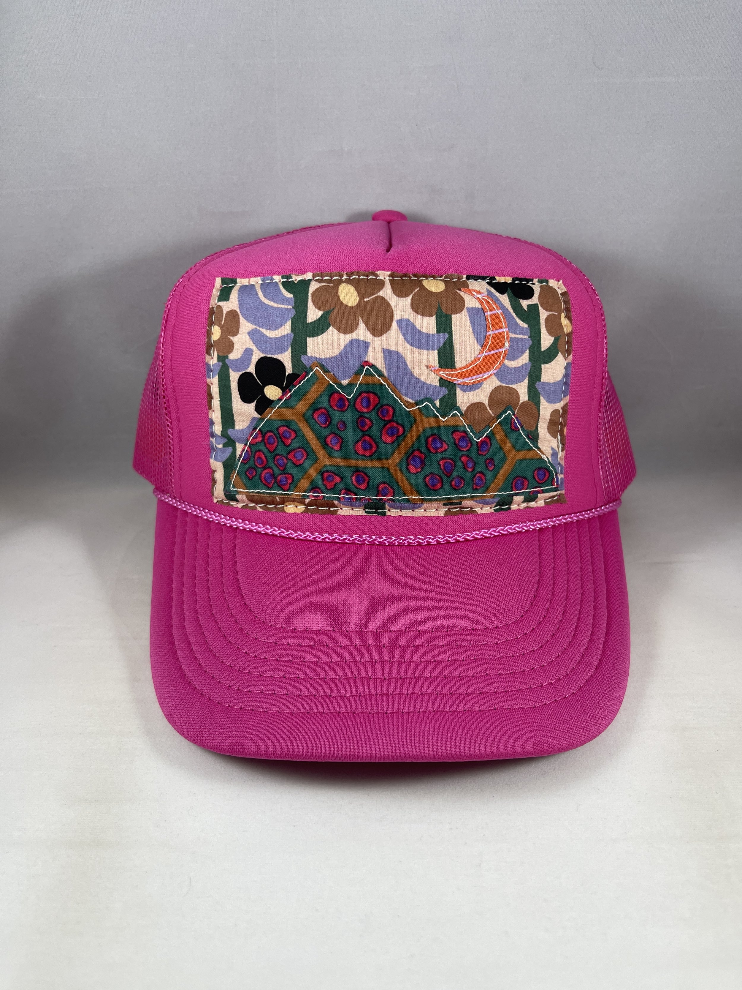 Pink Trucker Hat - Mountain Series