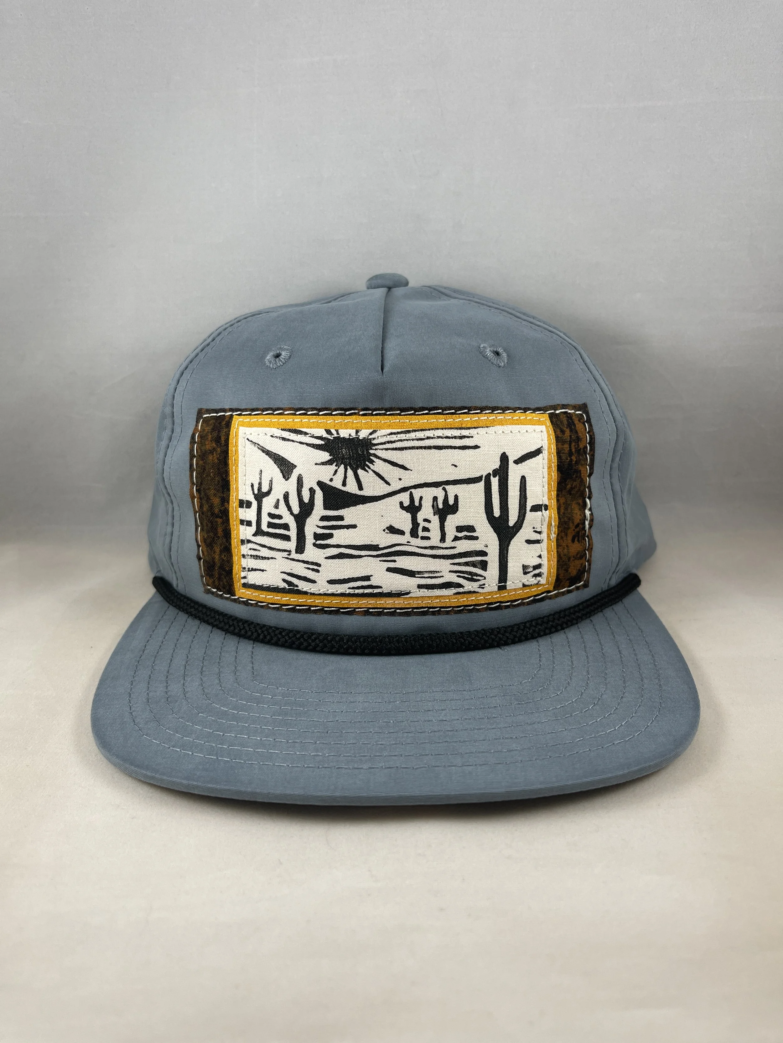Steel Blue Richardson Fullback Hat - Lino Stamped Desert Series