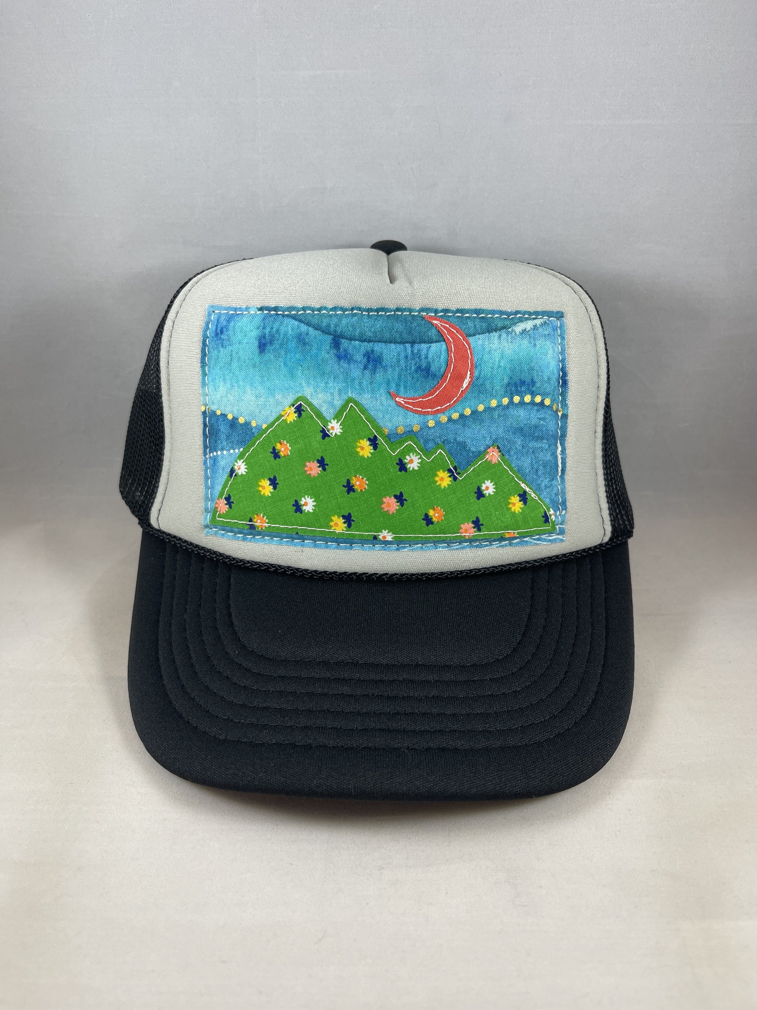 Black and Gray Trucker Hat - Mountain Series