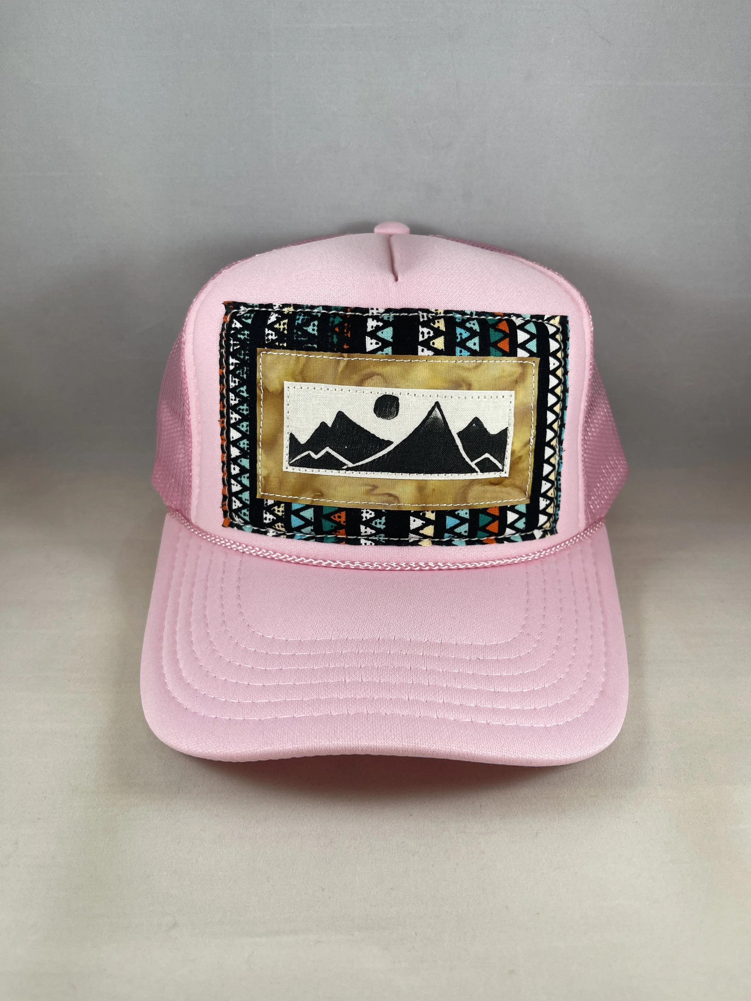 Light Pink Trucker Hat - Mountain View Series