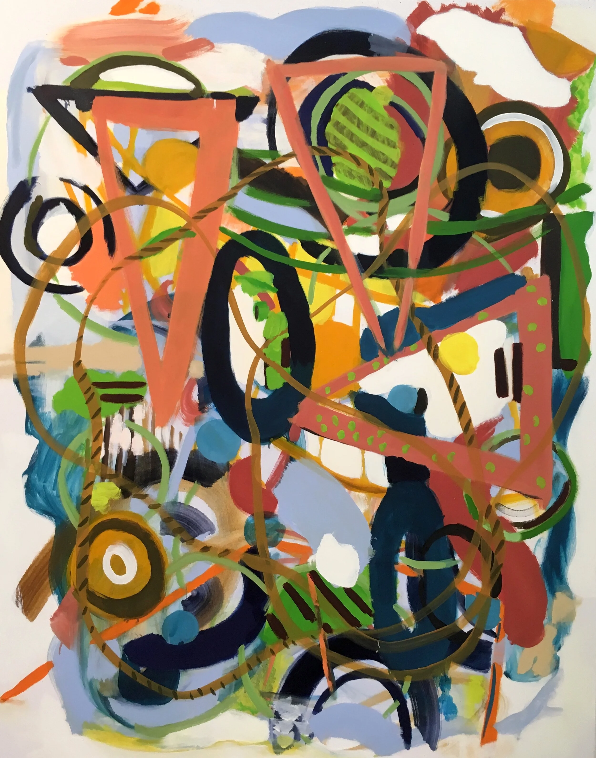 Title: “The Wrangler”, 2020Oil paint on canvas 48” x 60