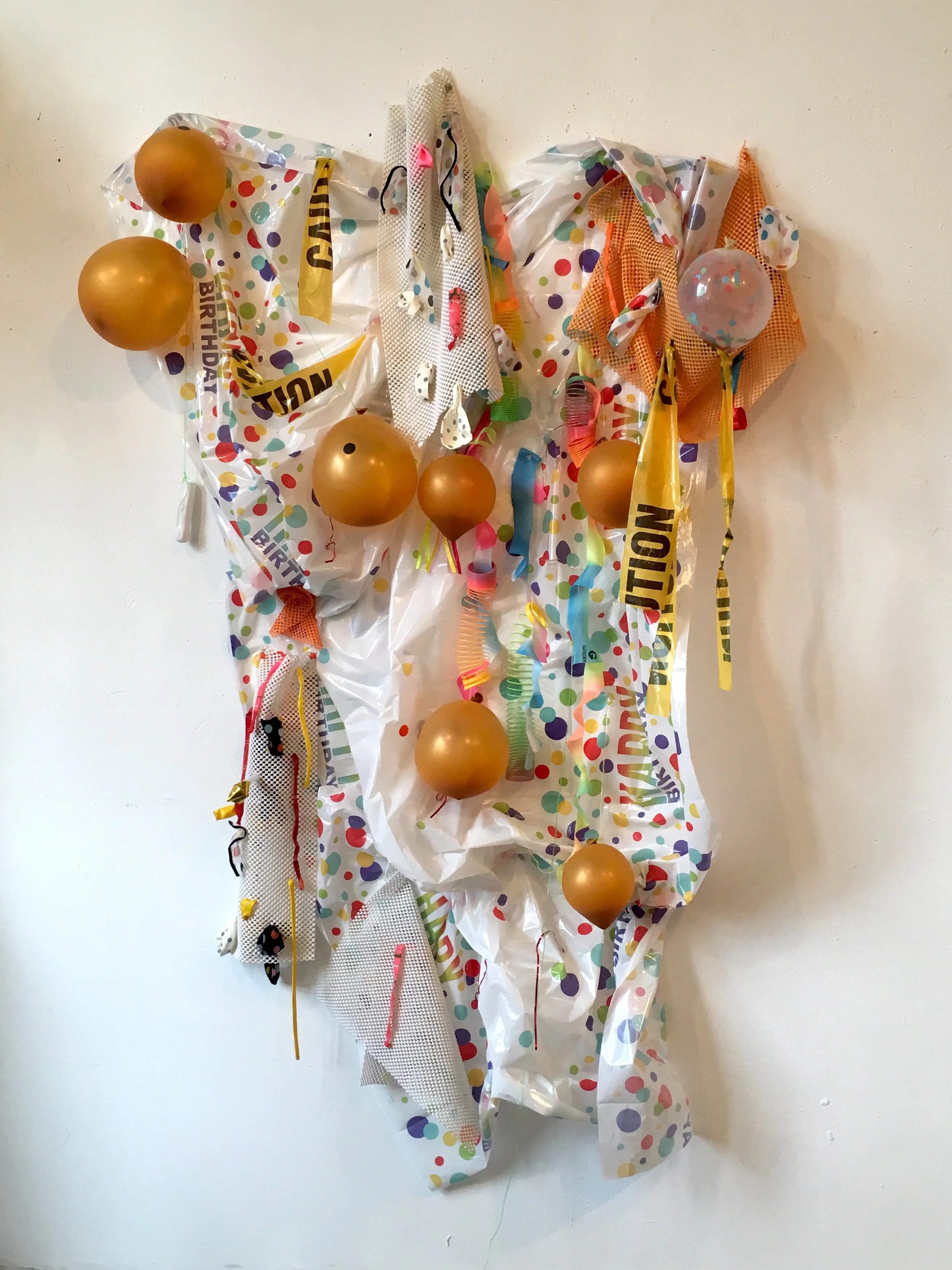 Title: “Cake Fight”, 2020Mixed Media Installation 4’ x 5’