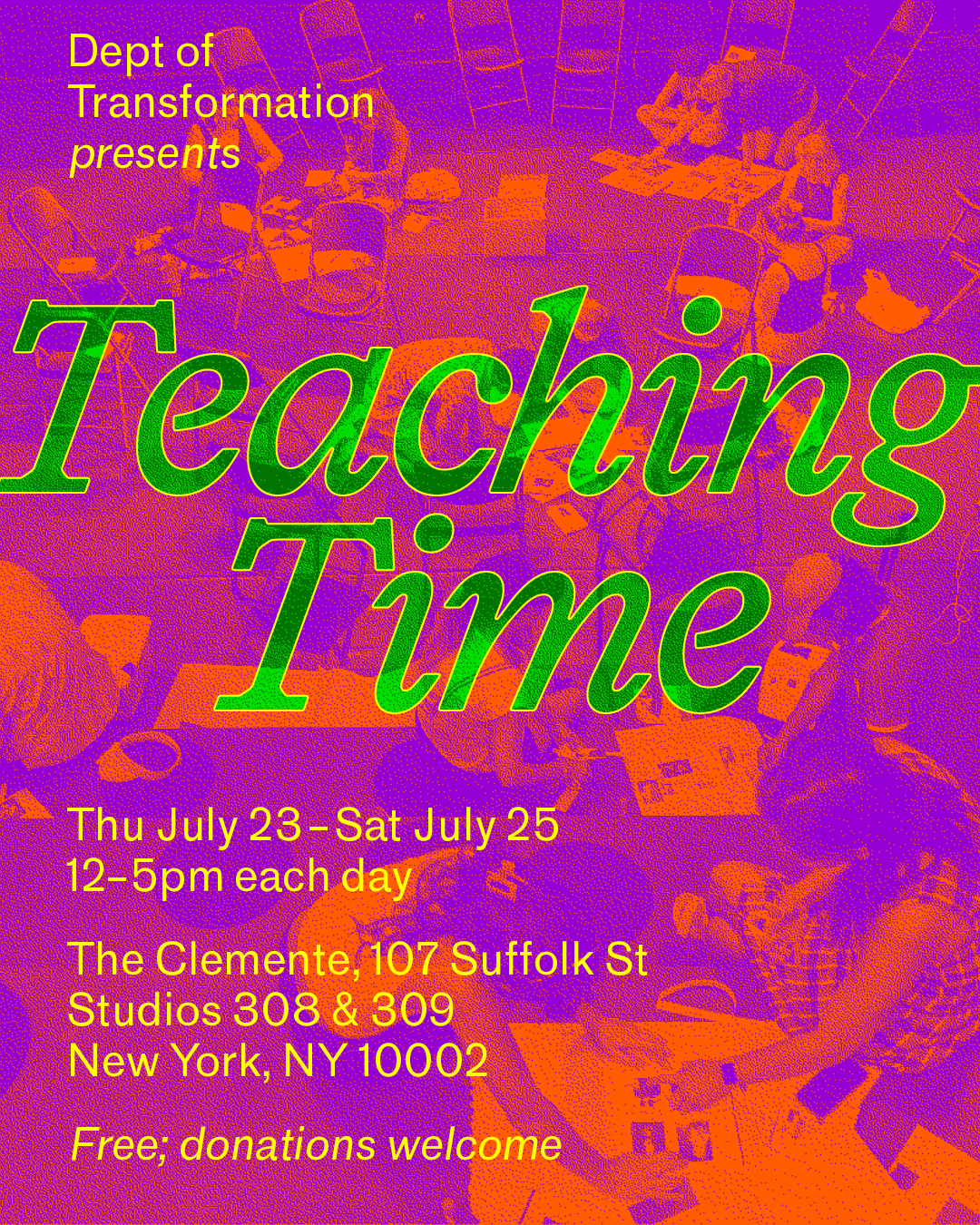 Department of Transformation: Teaching Time