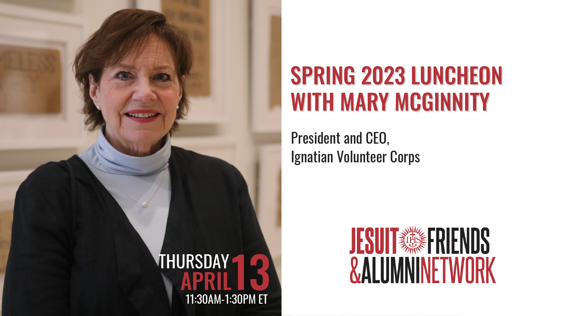 April 13, 2023: JFAN of Washington, DC, Luncheon with Mary McGinnity