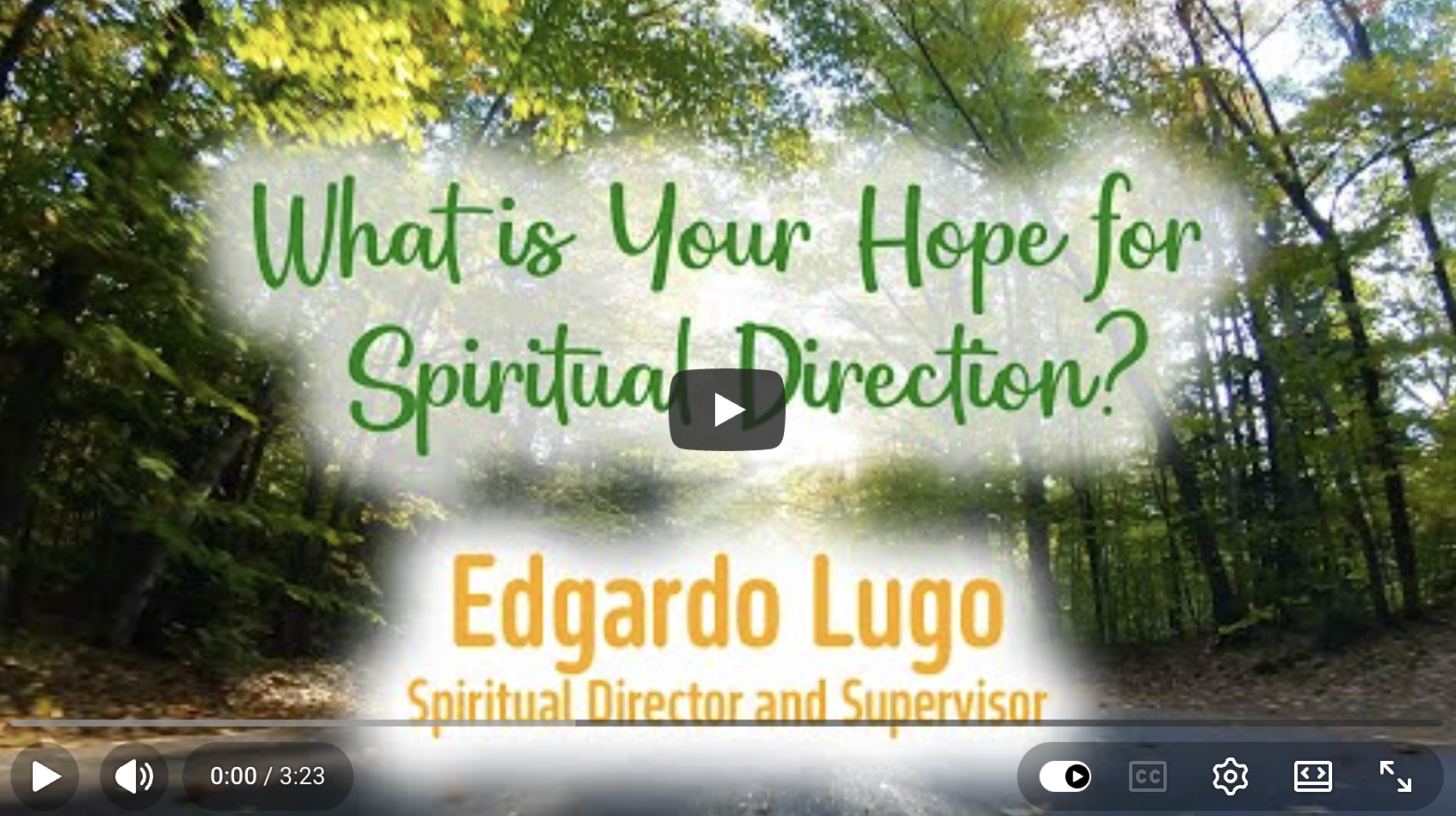Edgardo Lugo: Hope for Spiritual Direction