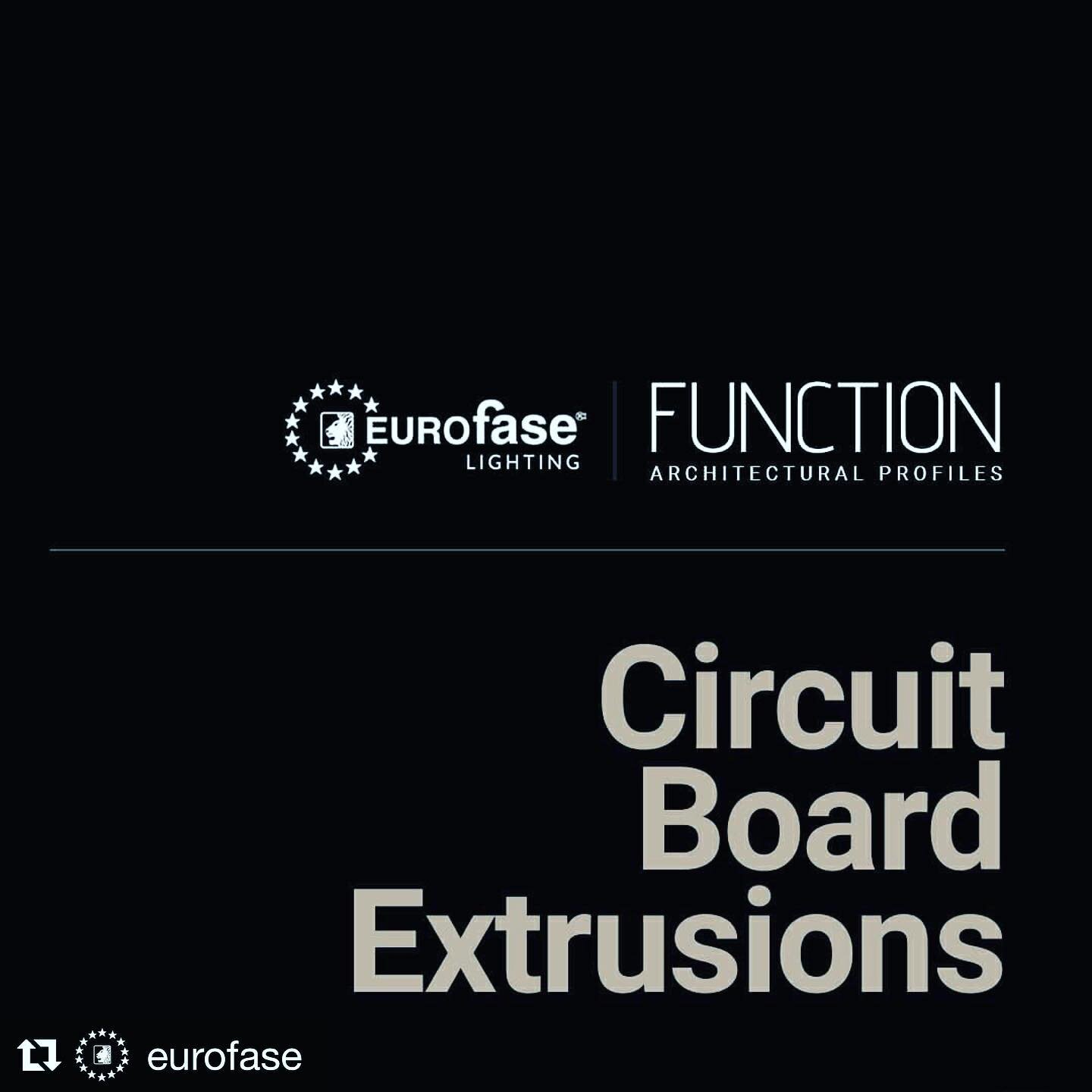 #Repost @eurofase with @get_repost
・・・
FUNCTION // Architectural Profiles presents:
Circuit Board Extrusions

Our newest LED Linear Lighting Collection, called Circuit Board Extrusions has arrived and they are customizable (in terms of color, mountin