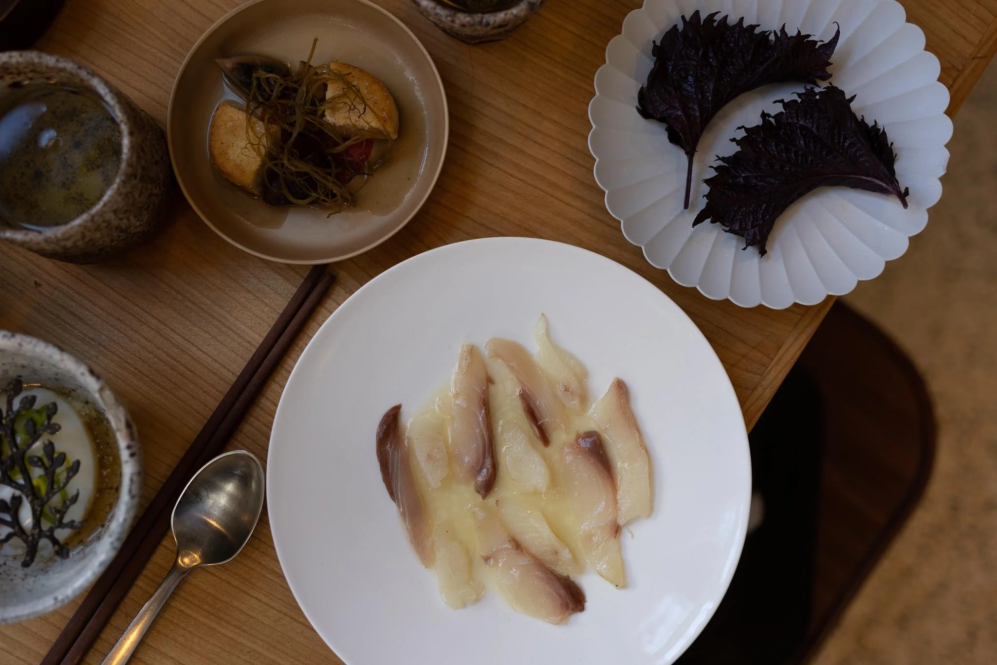   ADMIRALGADE 26  
  NORDIC JAPANESE FUSION  
  Choushoku is a formal Japanese word for breakfast, and at this curious, overlooked culinary shrine, it is also a minimalistic artform. At Admiralgade 26, subtle Nordic simplicity meets Japanese elegance